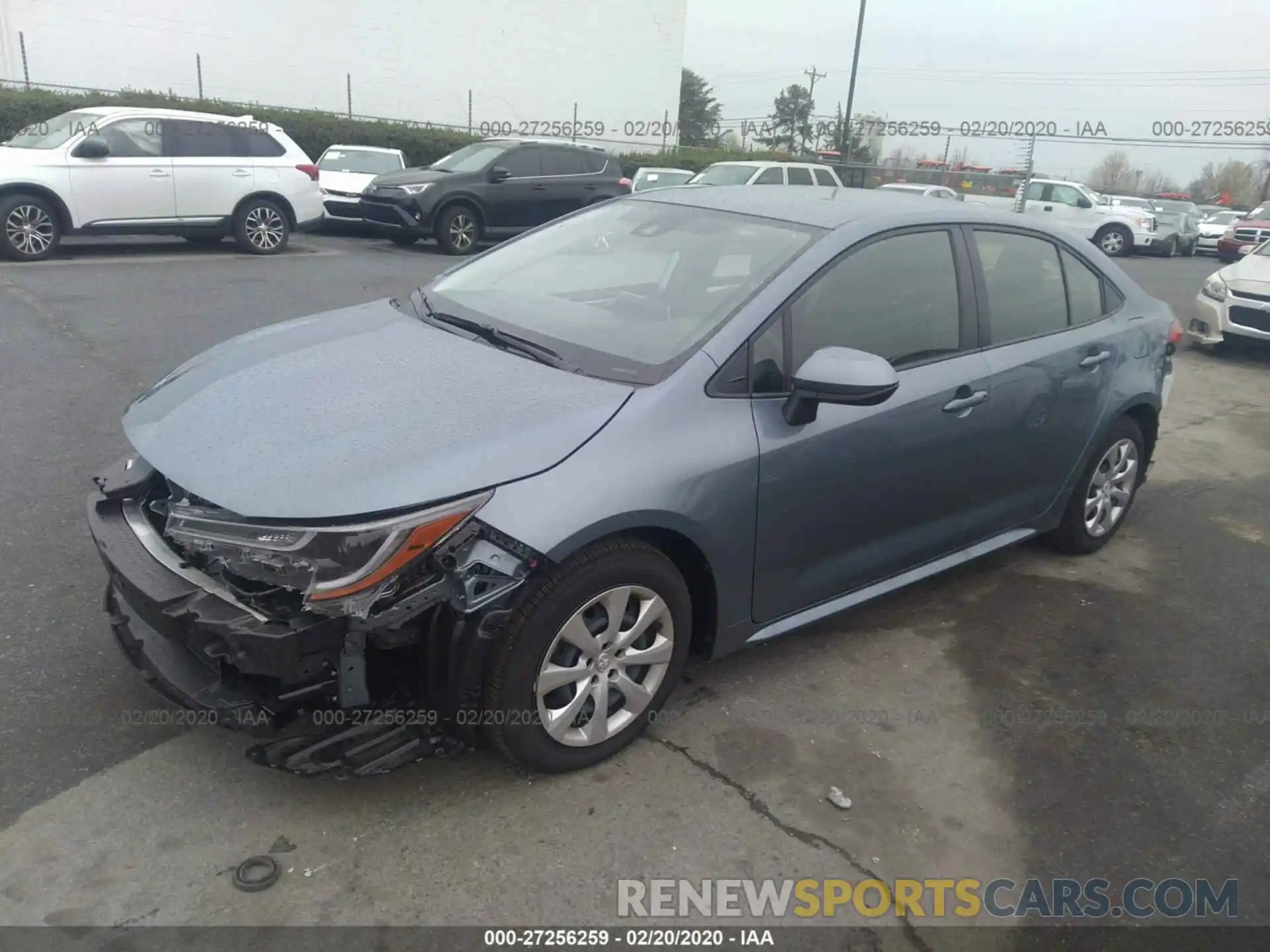 2 Photograph of a damaged car JTDEPRAE6LJ068981 TOYOTA COROLLA 2020