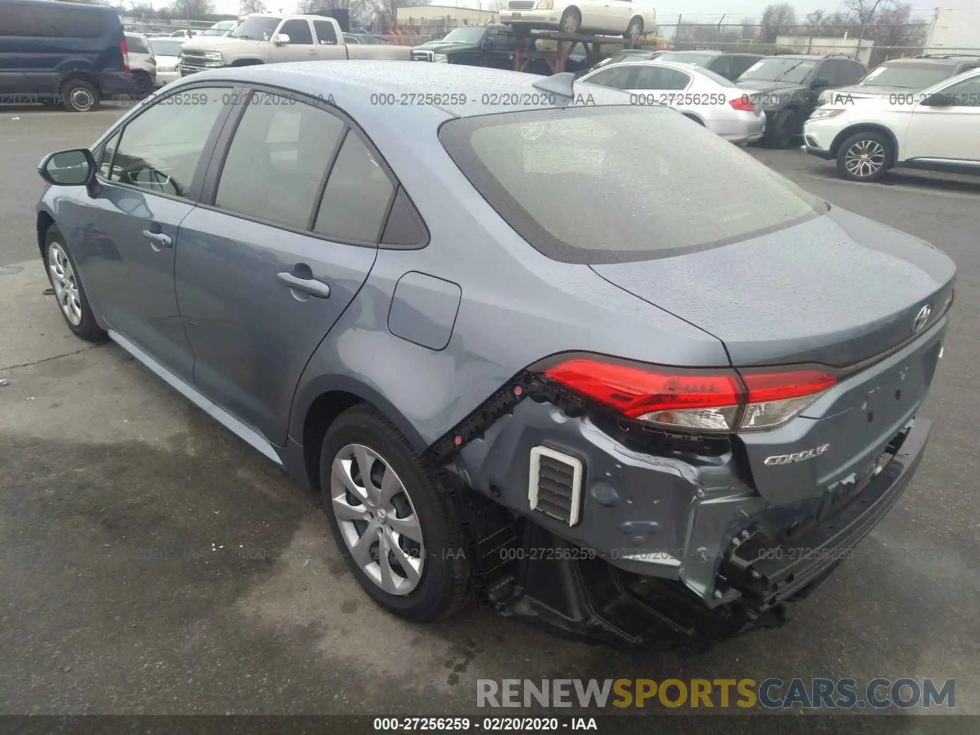 3 Photograph of a damaged car JTDEPRAE6LJ068981 TOYOTA COROLLA 2020