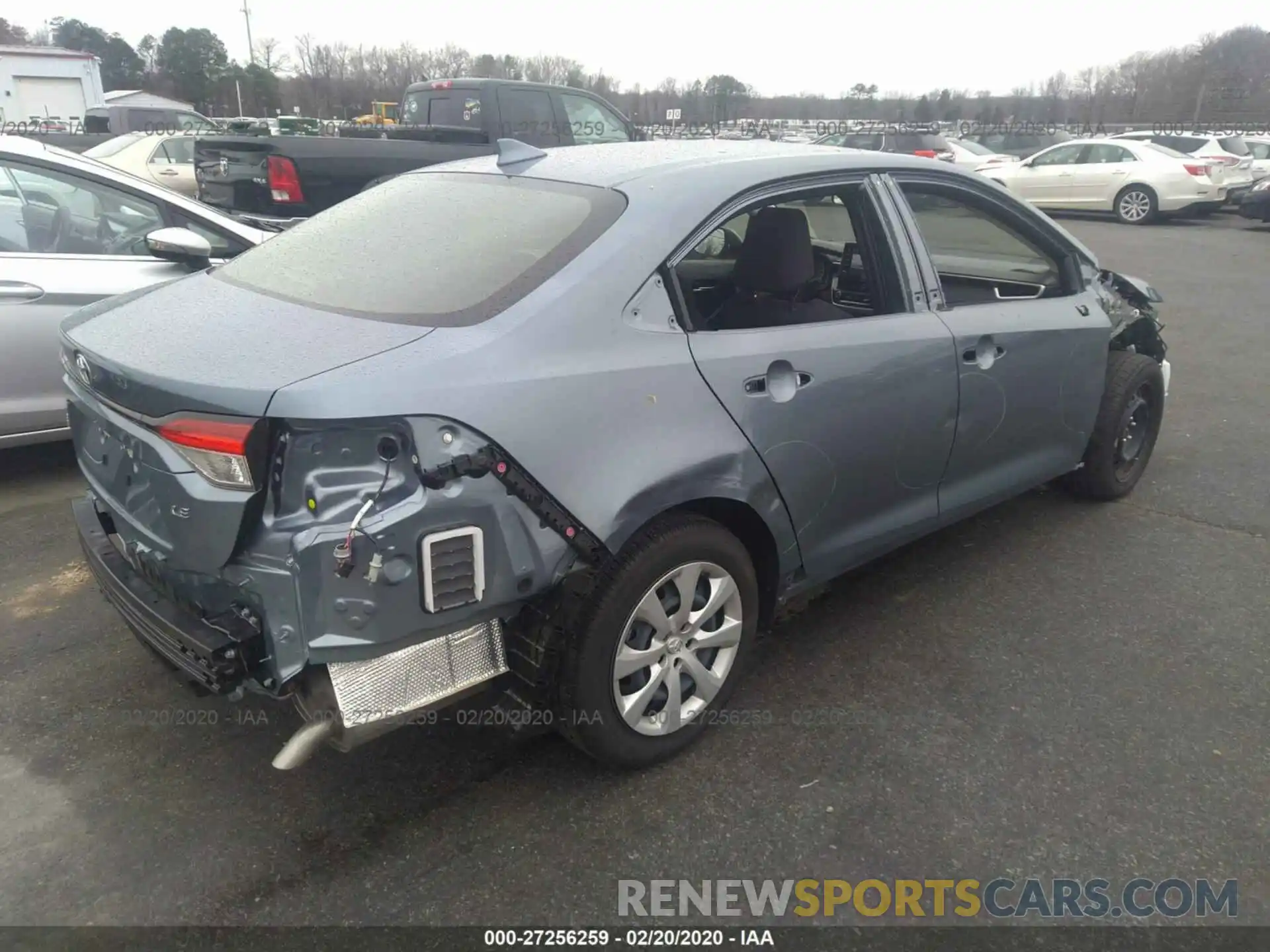 4 Photograph of a damaged car JTDEPRAE6LJ068981 TOYOTA COROLLA 2020