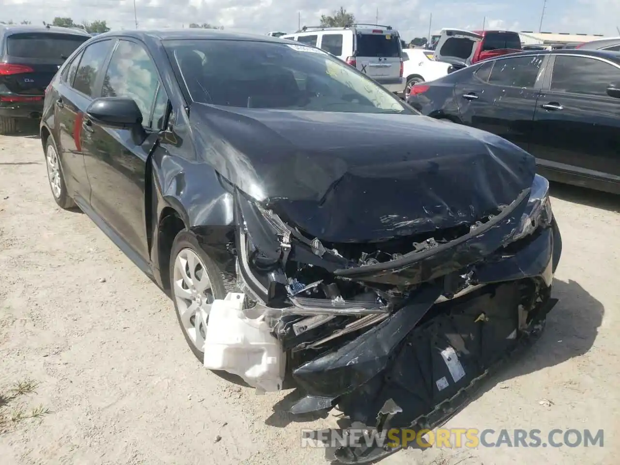 1 Photograph of a damaged car JTDEPRAE6LJ070195 TOYOTA COROLLA 2020