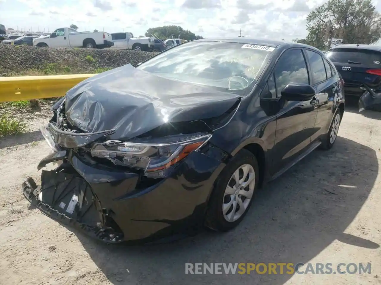 2 Photograph of a damaged car JTDEPRAE6LJ070195 TOYOTA COROLLA 2020