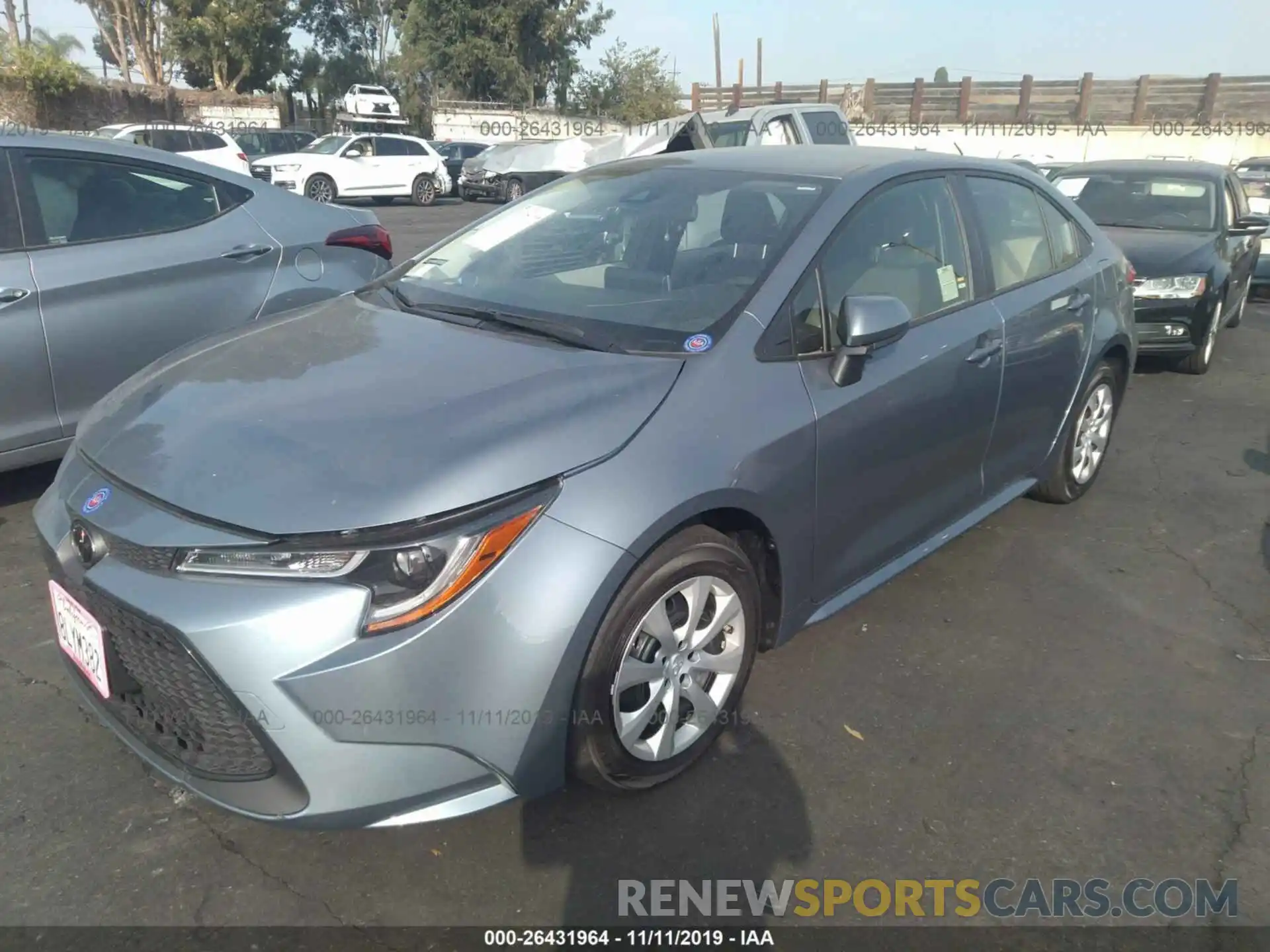 2 Photograph of a damaged car JTDEPRAE6LJ071217 TOYOTA COROLLA 2020