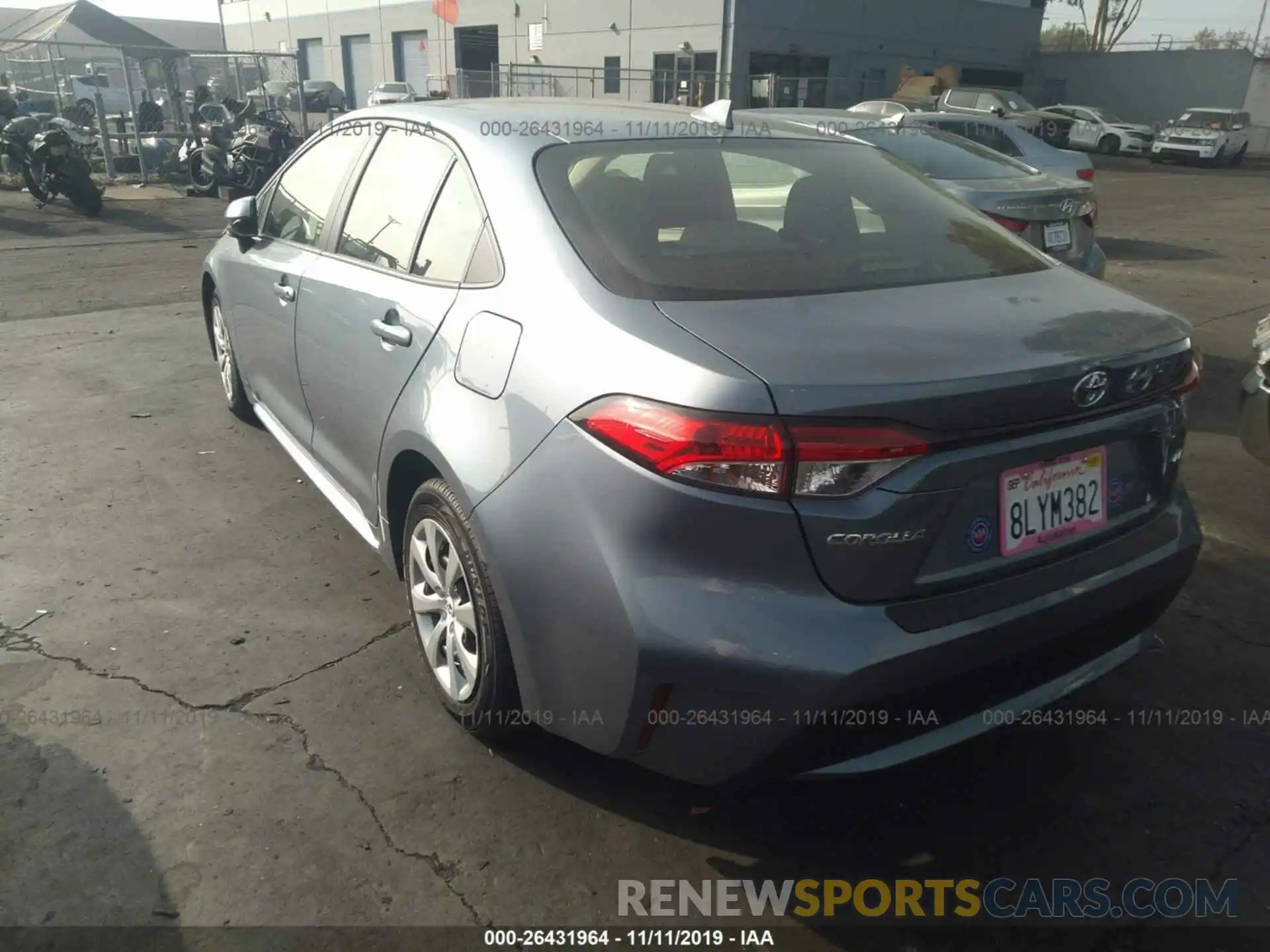 3 Photograph of a damaged car JTDEPRAE6LJ071217 TOYOTA COROLLA 2020