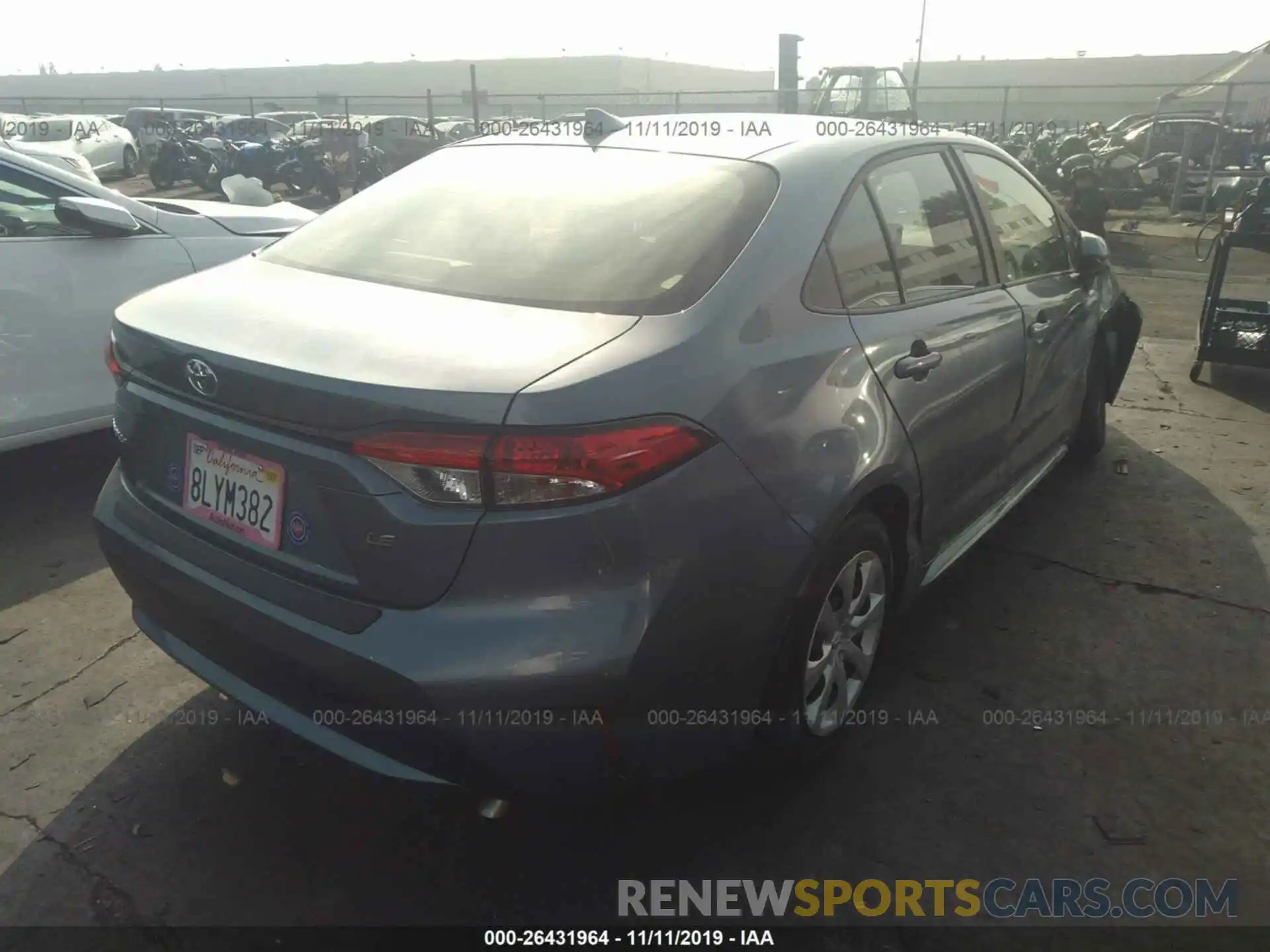 4 Photograph of a damaged car JTDEPRAE6LJ071217 TOYOTA COROLLA 2020