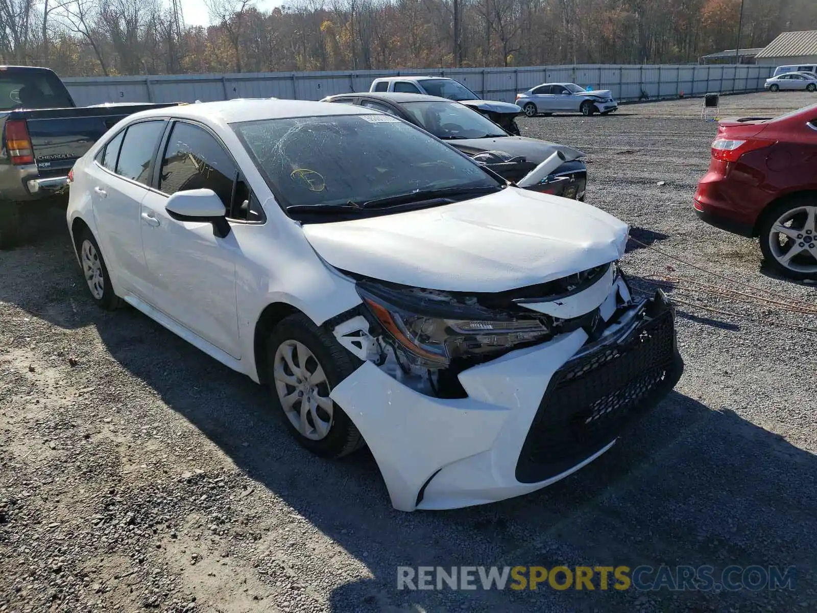 1 Photograph of a damaged car JTDEPRAE6LJ071332 TOYOTA COROLLA 2020