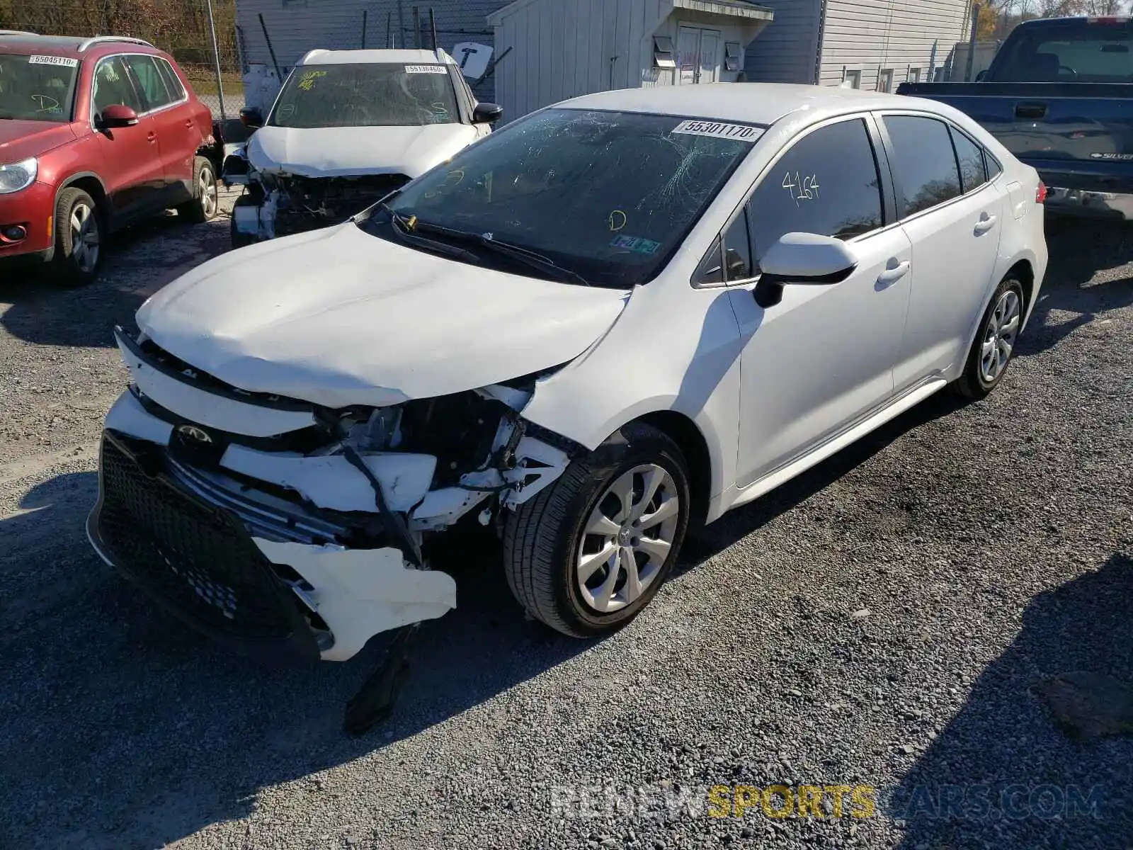 2 Photograph of a damaged car JTDEPRAE6LJ071332 TOYOTA COROLLA 2020