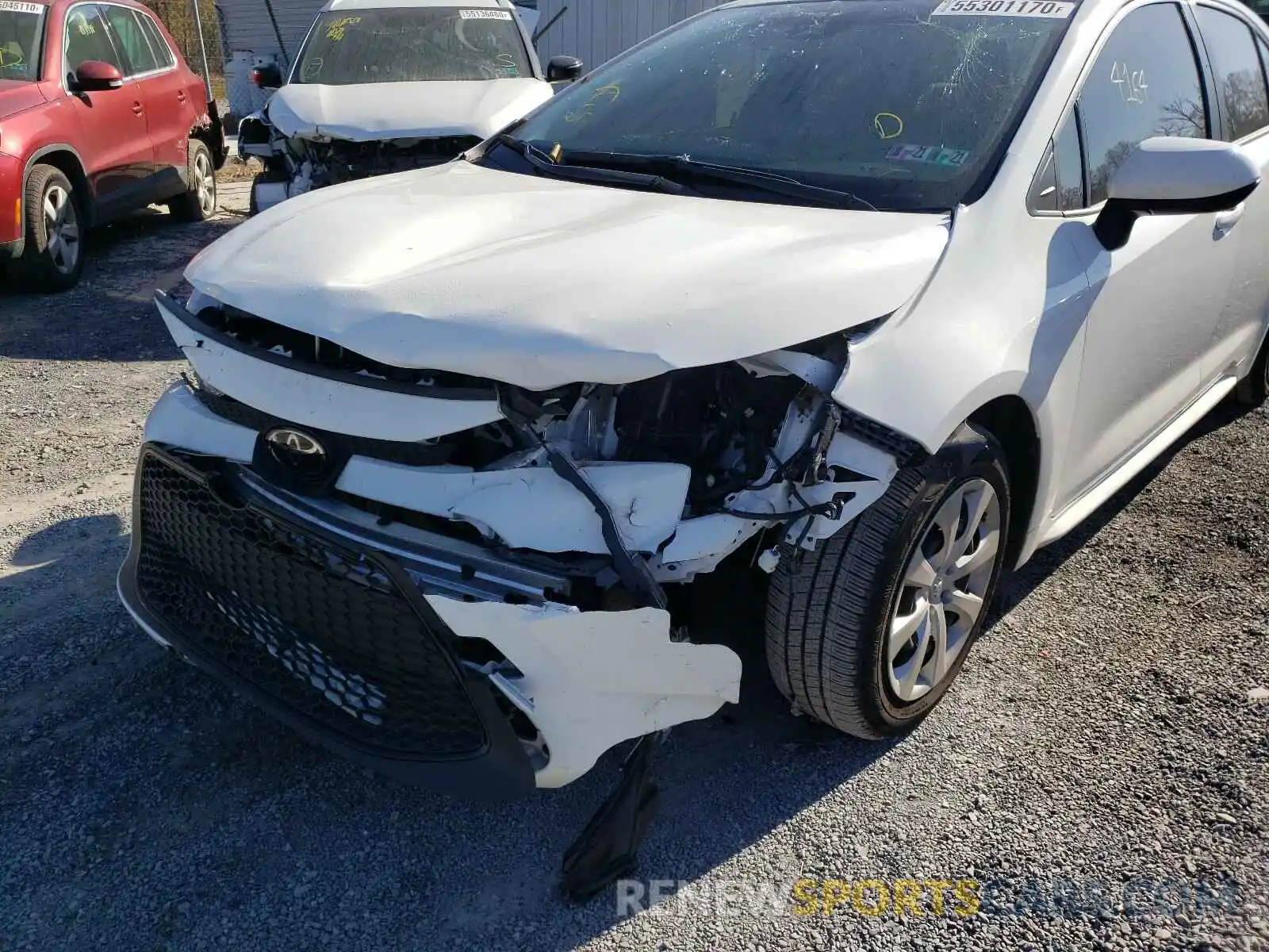 9 Photograph of a damaged car JTDEPRAE6LJ071332 TOYOTA COROLLA 2020