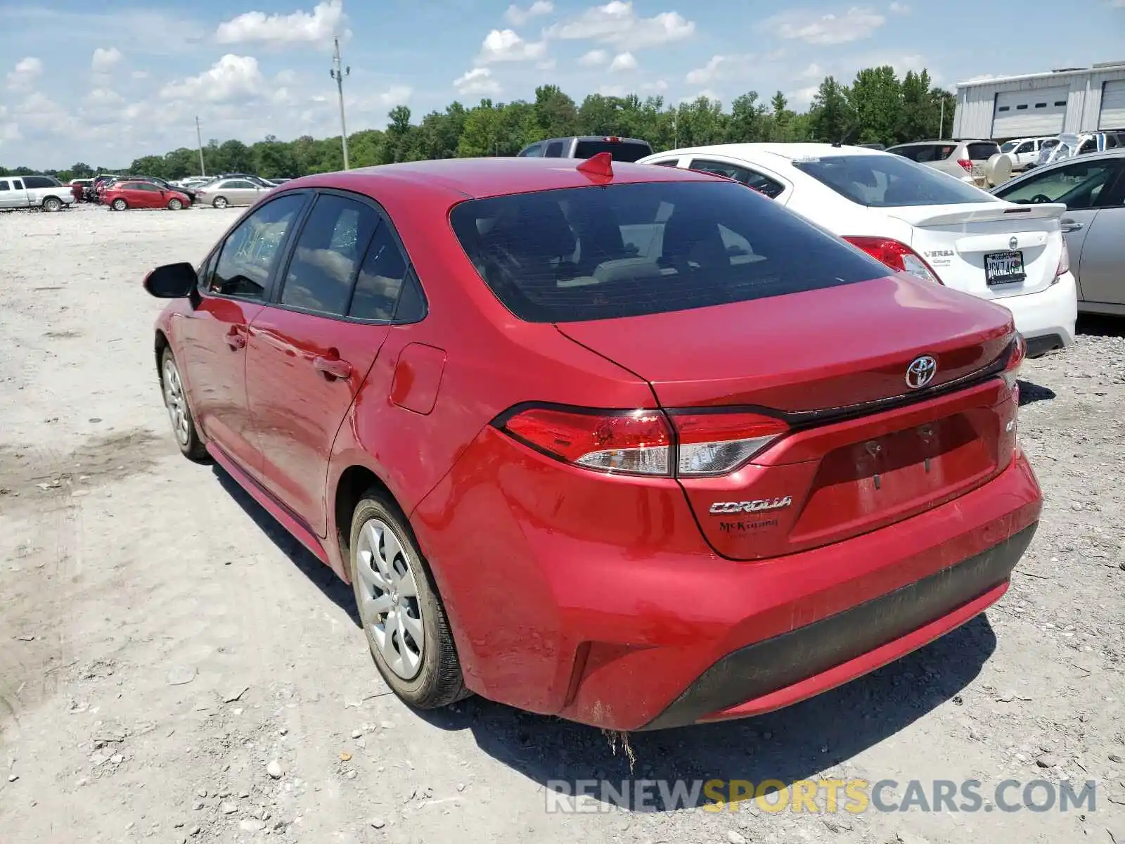 3 Photograph of a damaged car JTDEPRAE6LJ071525 TOYOTA COROLLA 2020