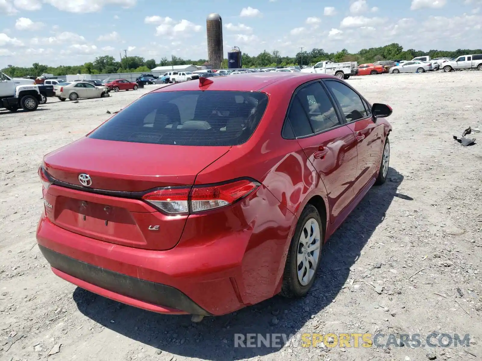 4 Photograph of a damaged car JTDEPRAE6LJ071525 TOYOTA COROLLA 2020