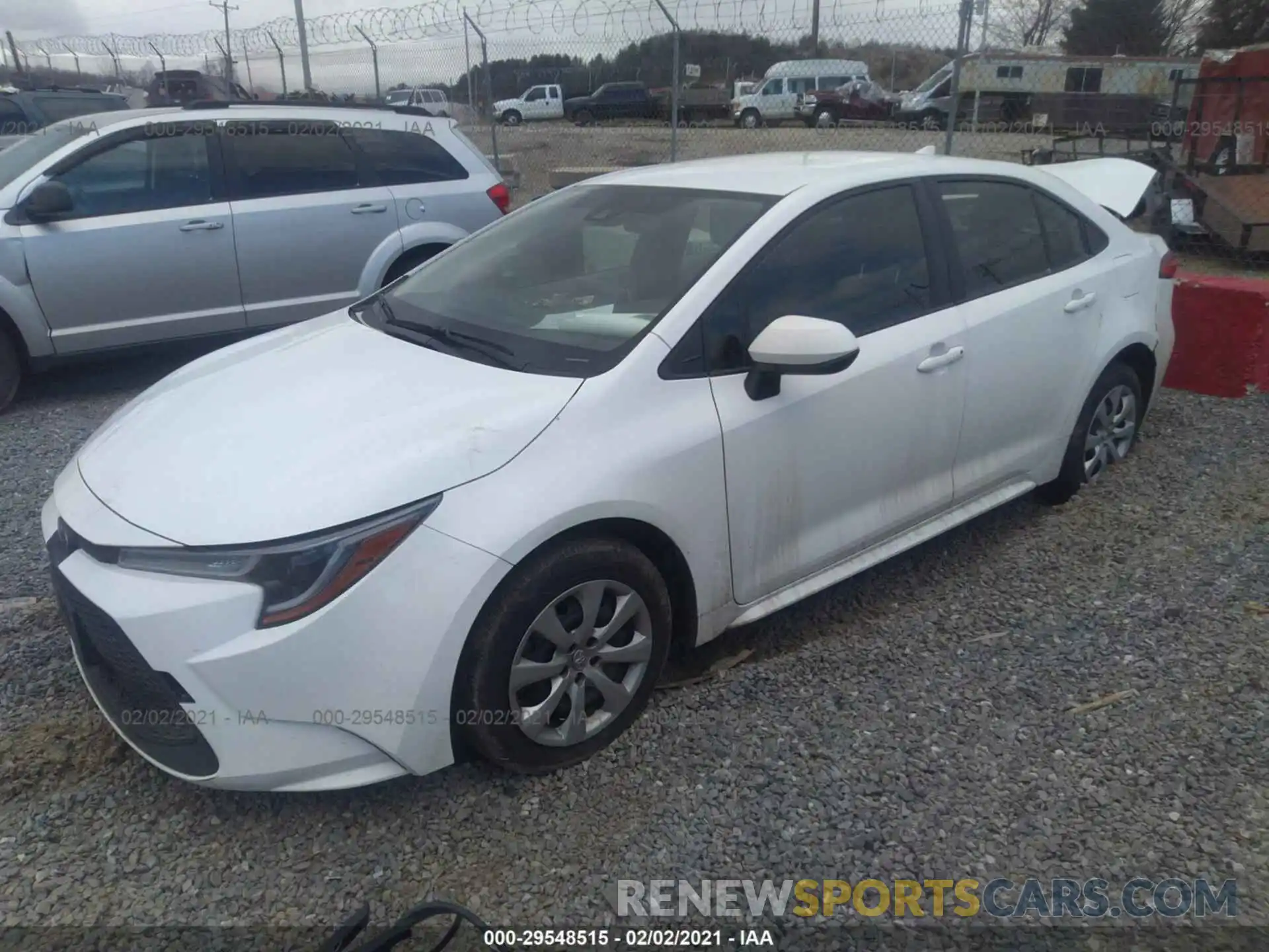 2 Photograph of a damaged car JTDEPRAE6LJ071752 TOYOTA COROLLA 2020