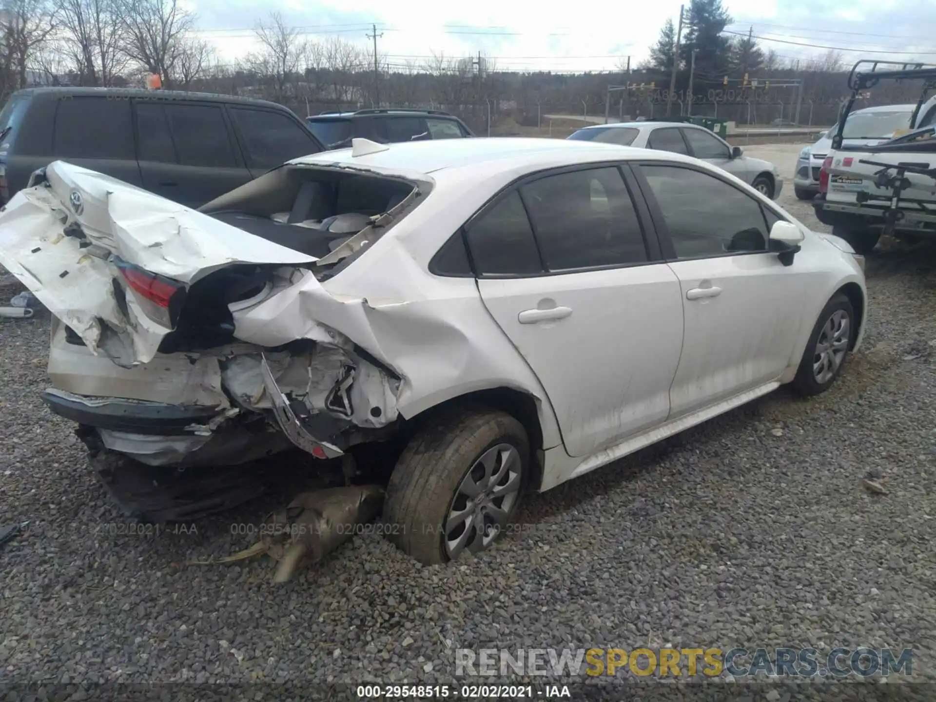 4 Photograph of a damaged car JTDEPRAE6LJ071752 TOYOTA COROLLA 2020