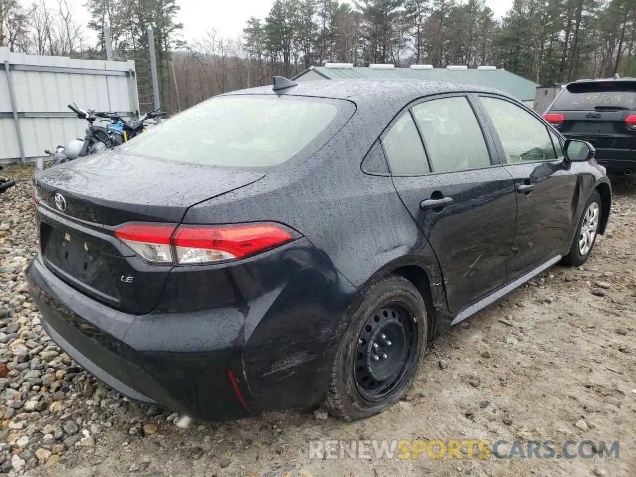 4 Photograph of a damaged car JTDEPRAE6LJ072688 TOYOTA COROLLA 2020