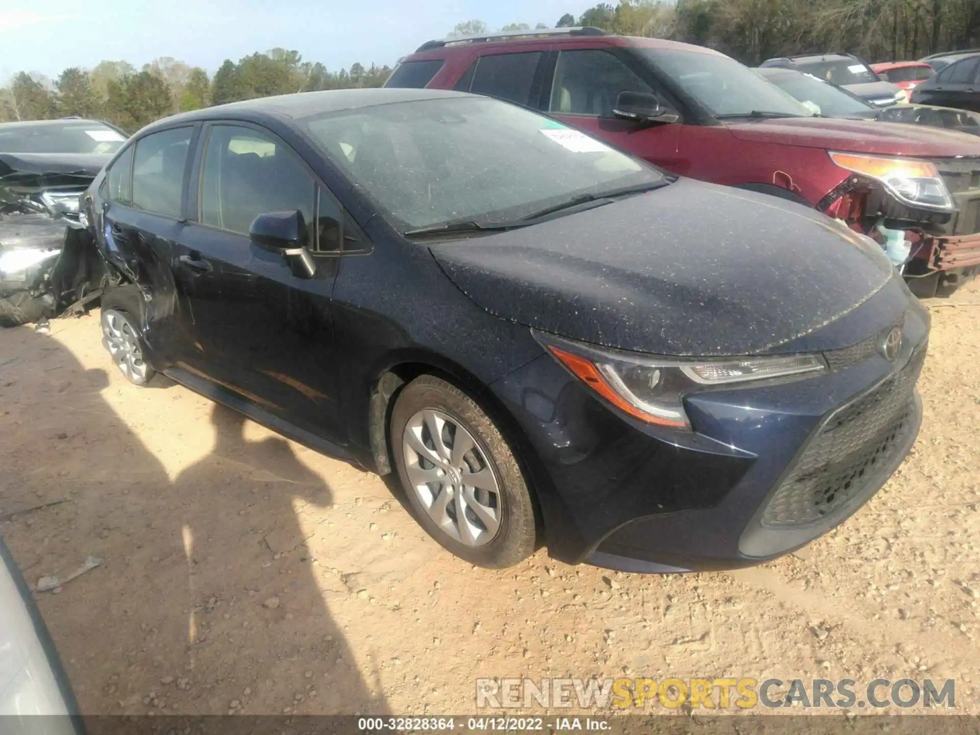 1 Photograph of a damaged car JTDEPRAE6LJ074036 TOYOTA COROLLA 2020