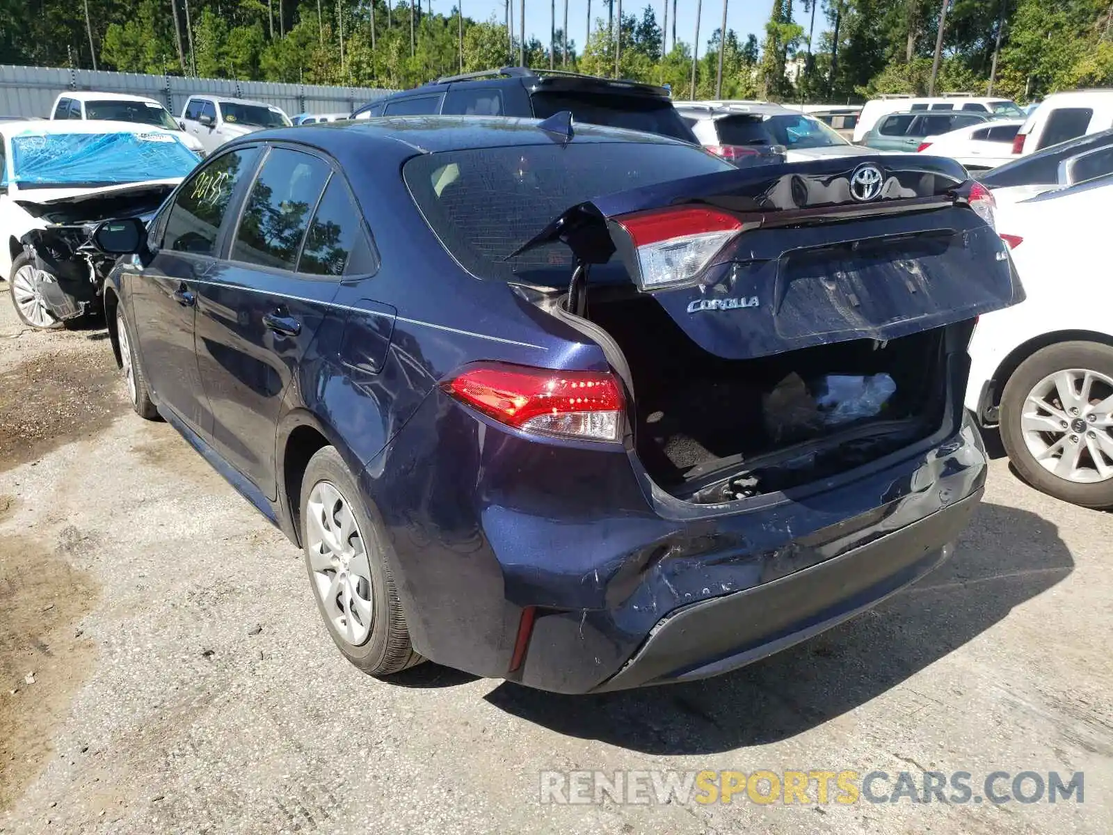 3 Photograph of a damaged car JTDEPRAE6LJ074392 TOYOTA COROLLA 2020