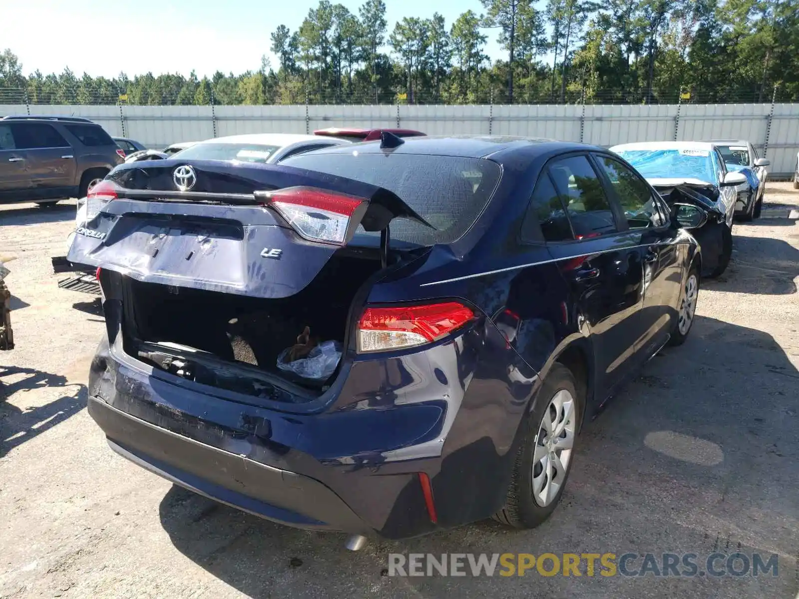 4 Photograph of a damaged car JTDEPRAE6LJ074392 TOYOTA COROLLA 2020