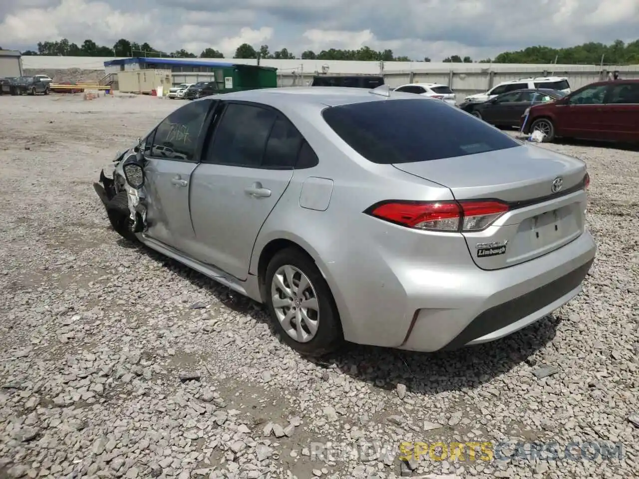 3 Photograph of a damaged car JTDEPRAE6LJ074764 TOYOTA COROLLA 2020