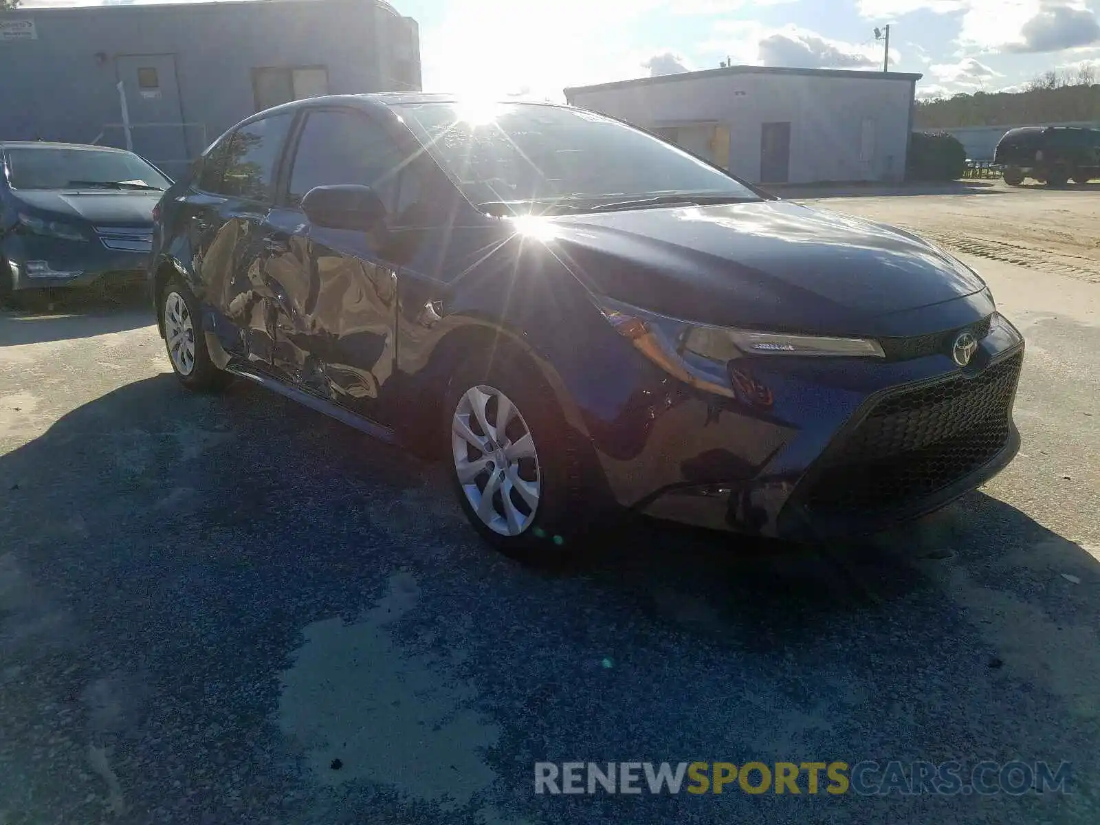 1 Photograph of a damaged car JTDEPRAE6LJ075042 TOYOTA COROLLA 2020