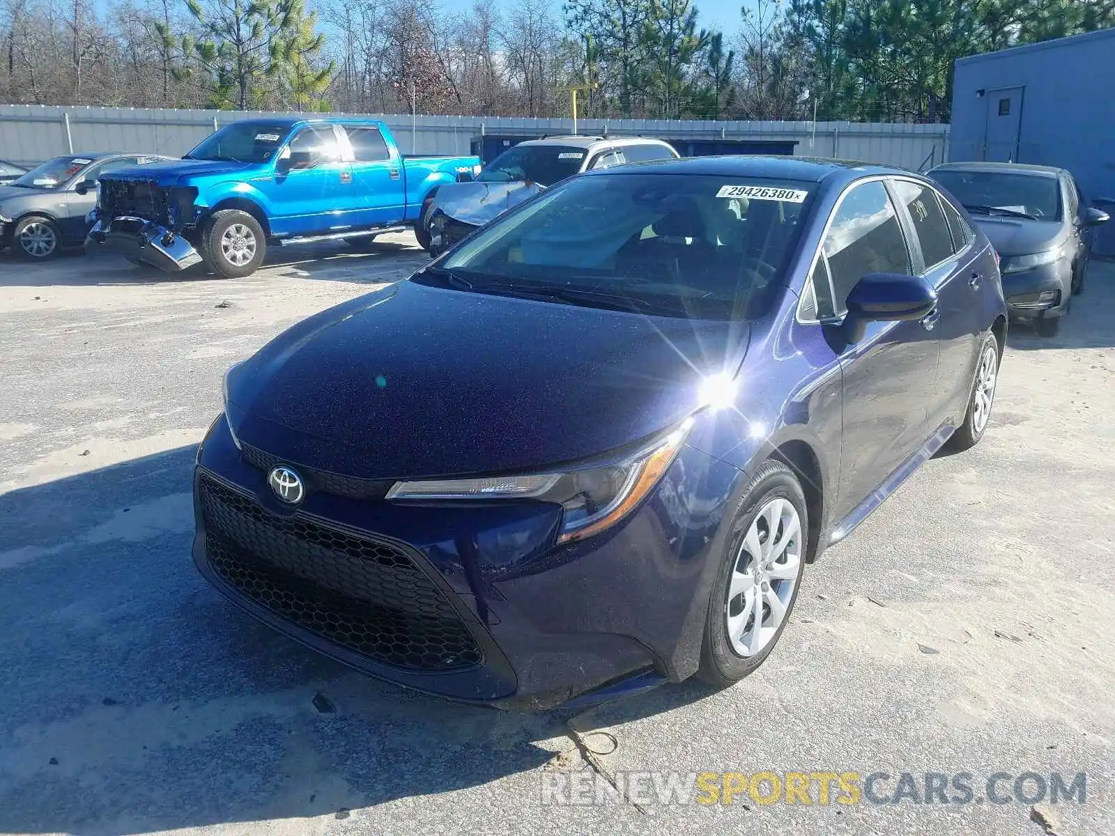 2 Photograph of a damaged car JTDEPRAE6LJ075042 TOYOTA COROLLA 2020