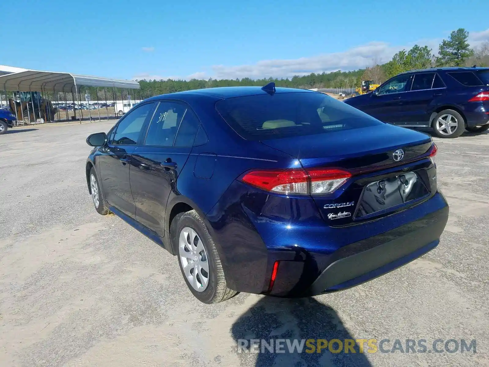 3 Photograph of a damaged car JTDEPRAE6LJ075042 TOYOTA COROLLA 2020