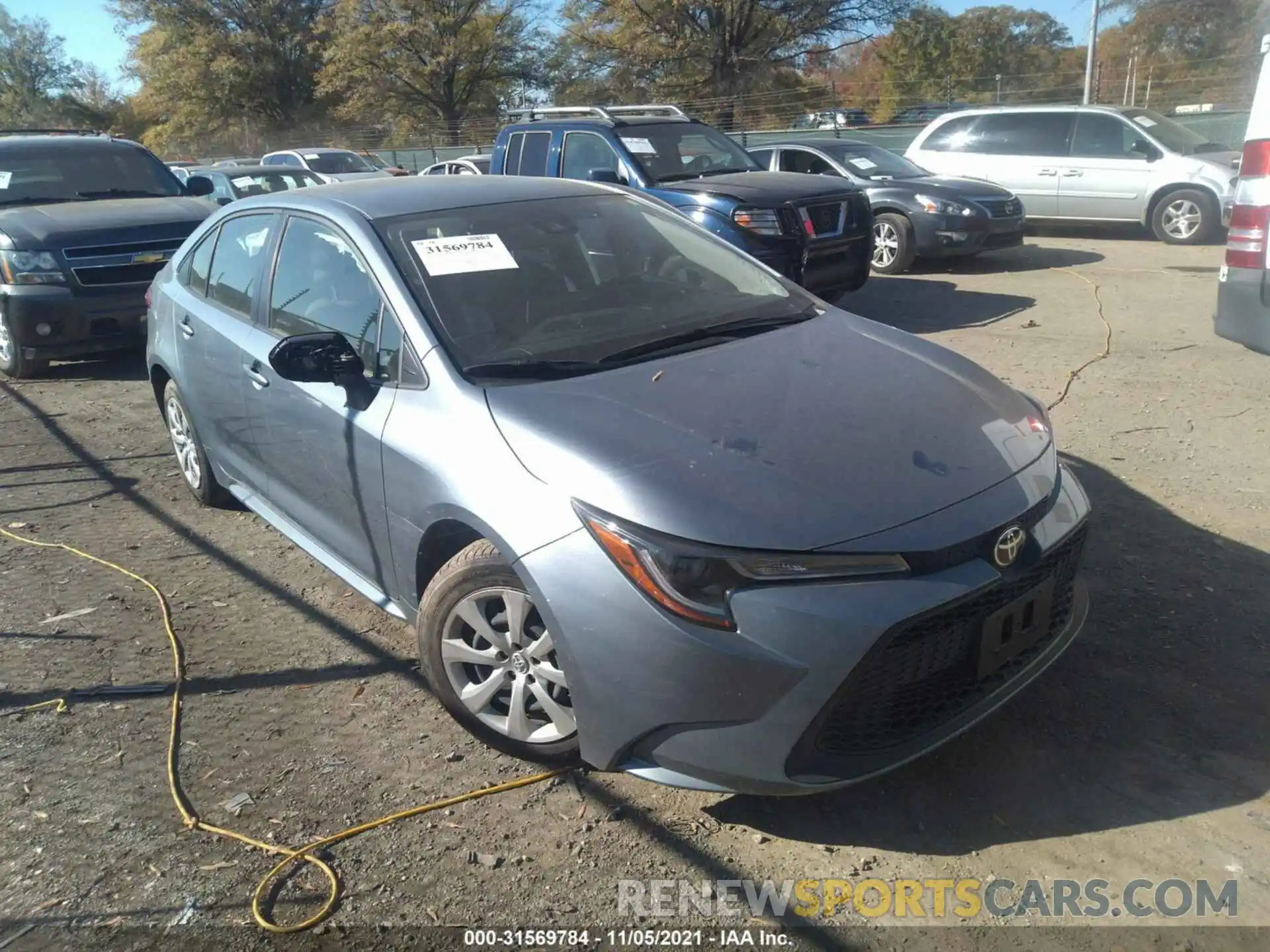 1 Photograph of a damaged car JTDEPRAE6LJ075459 TOYOTA COROLLA 2020