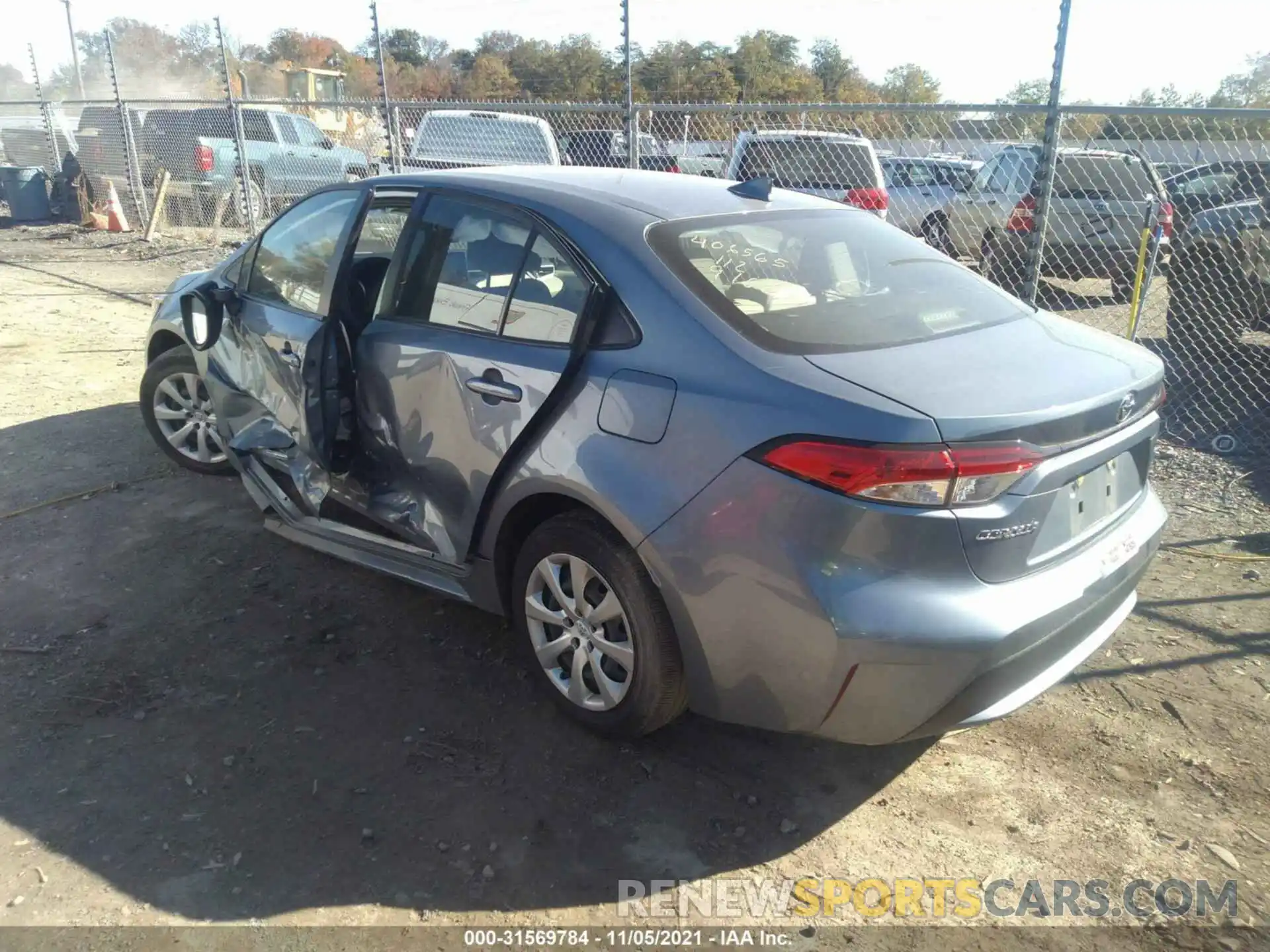 3 Photograph of a damaged car JTDEPRAE6LJ075459 TOYOTA COROLLA 2020