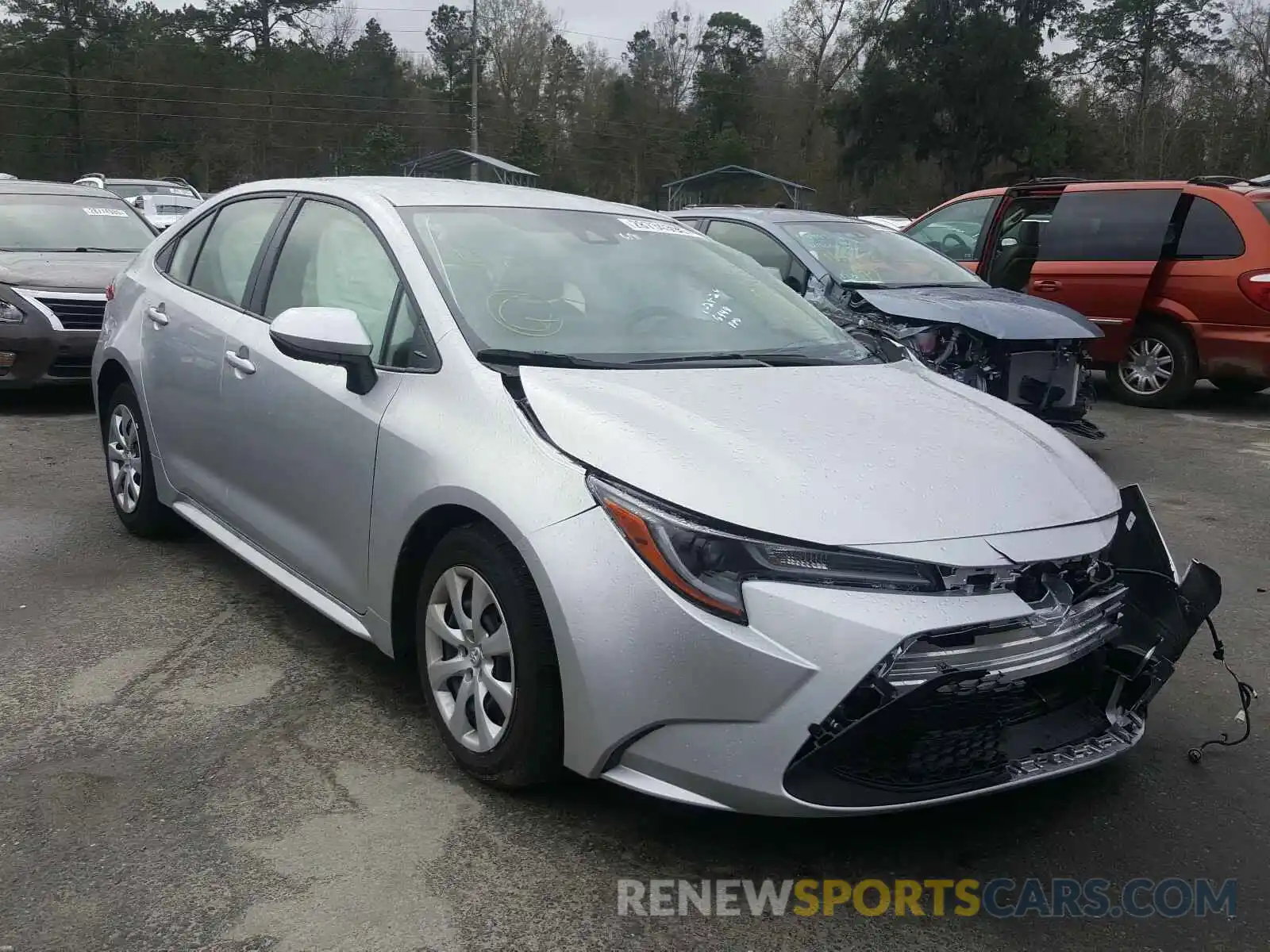 1 Photograph of a damaged car JTDEPRAE6LJ076949 TOYOTA COROLLA 2020