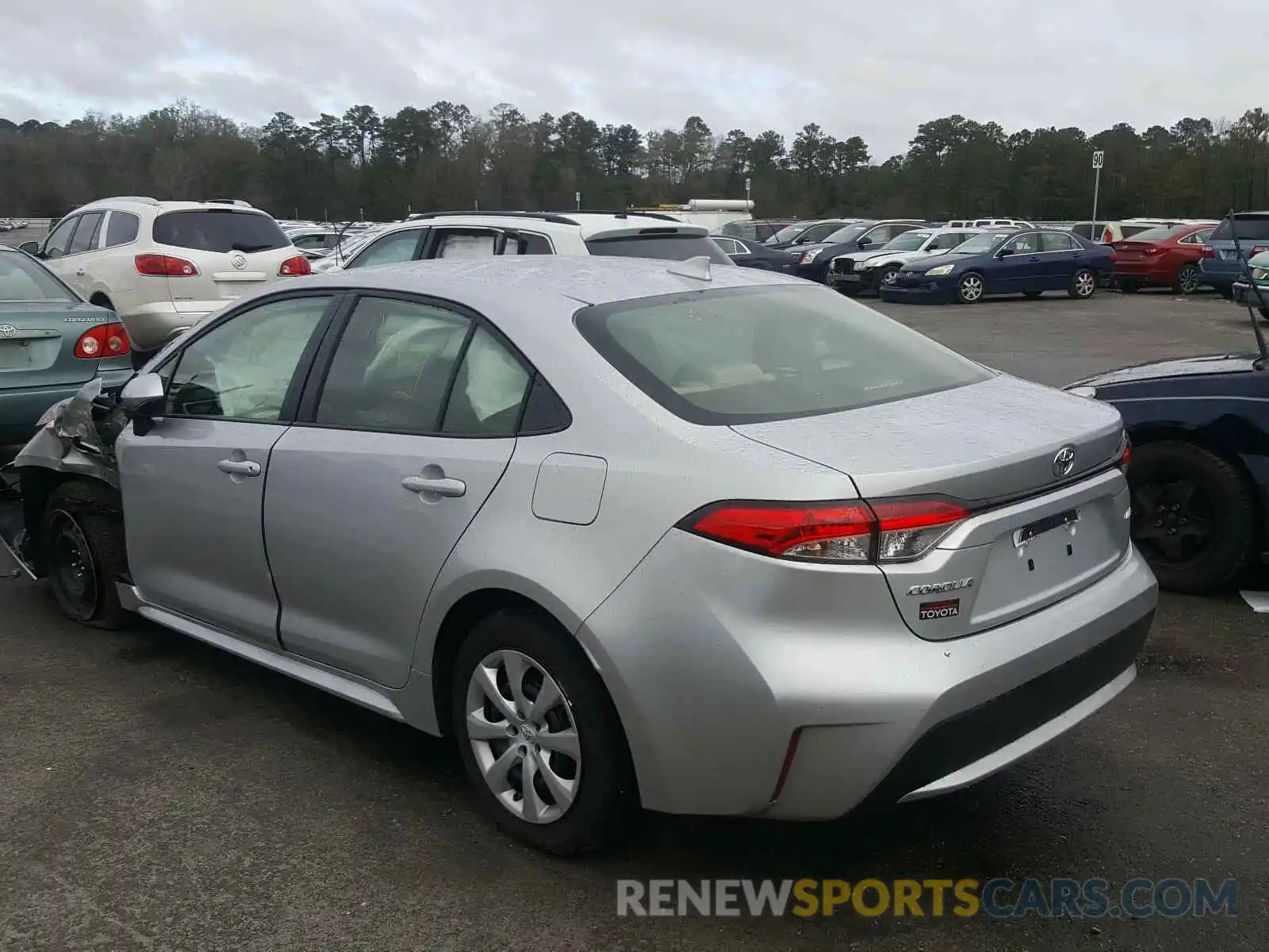 3 Photograph of a damaged car JTDEPRAE6LJ076949 TOYOTA COROLLA 2020