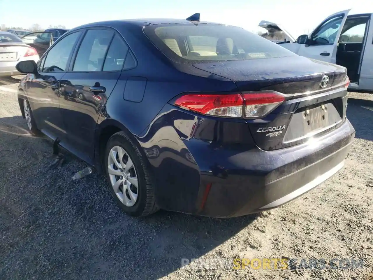 3 Photograph of a damaged car JTDEPRAE6LJ077342 TOYOTA COROLLA 2020