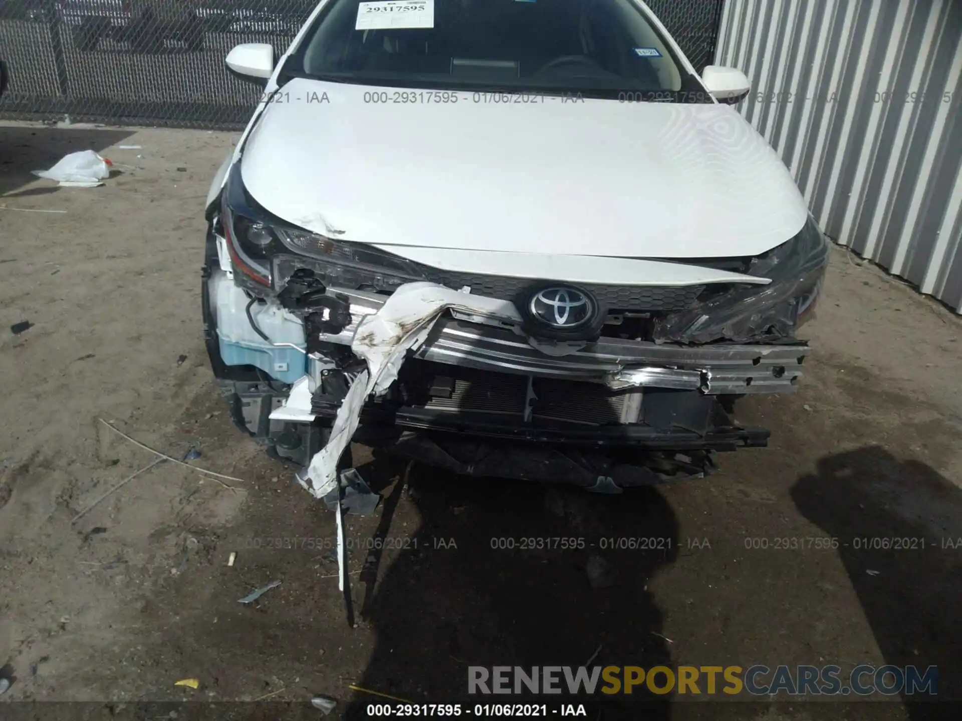 6 Photograph of a damaged car JTDEPRAE6LJ078359 TOYOTA COROLLA 2020