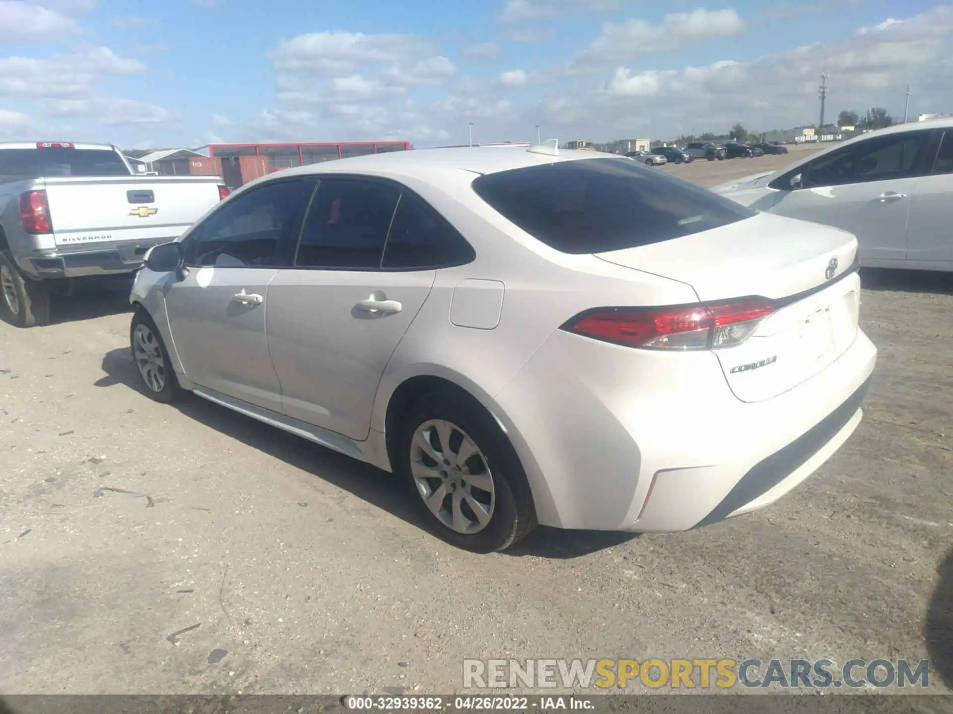 3 Photograph of a damaged car JTDEPRAE6LJ078393 TOYOTA COROLLA 2020