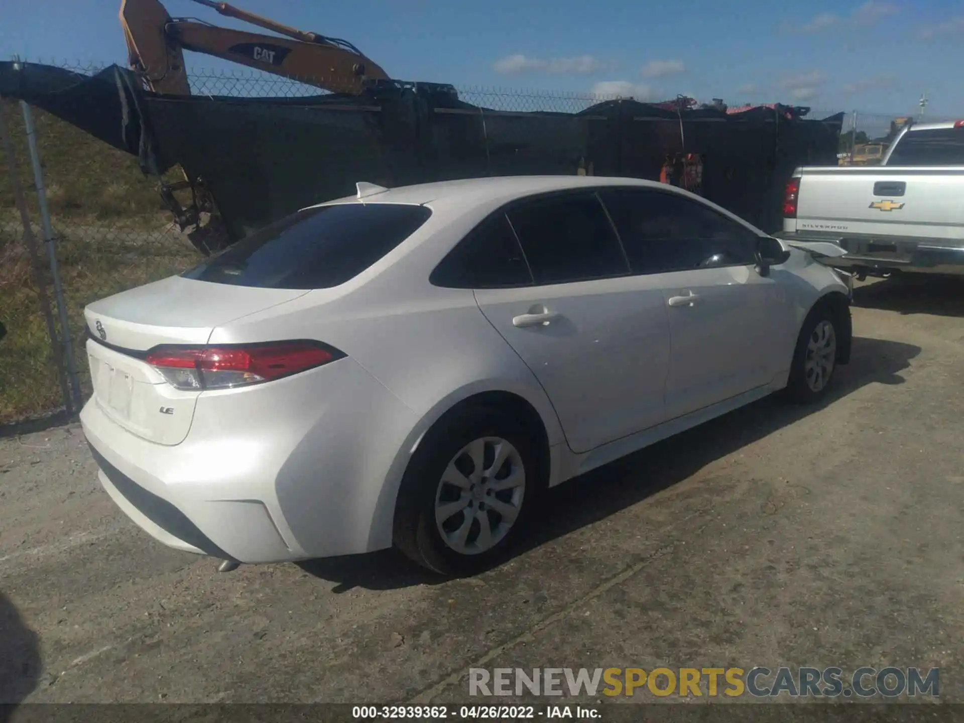 4 Фотография поврежденного автомобиля JTDEPRAE6LJ078393 TOYOTA COROLLA 2020