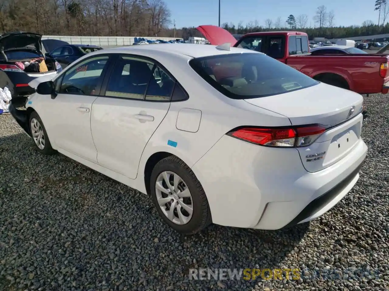 3 Photograph of a damaged car JTDEPRAE6LJ078460 TOYOTA COROLLA 2020