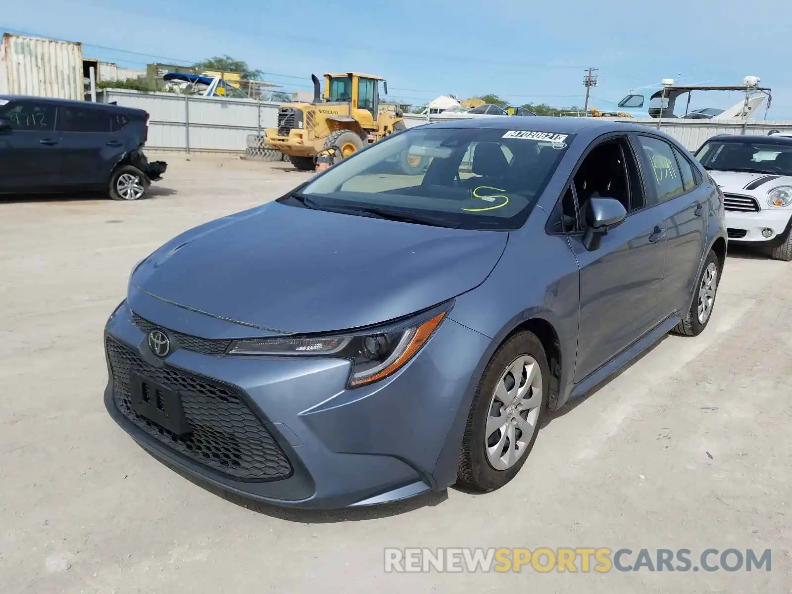 2 Photograph of a damaged car JTDEPRAE6LJ078569 TOYOTA COROLLA 2020