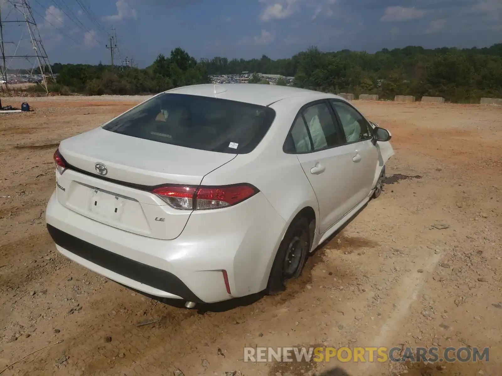 4 Photograph of a damaged car JTDEPRAE6LJ080256 TOYOTA COROLLA 2020