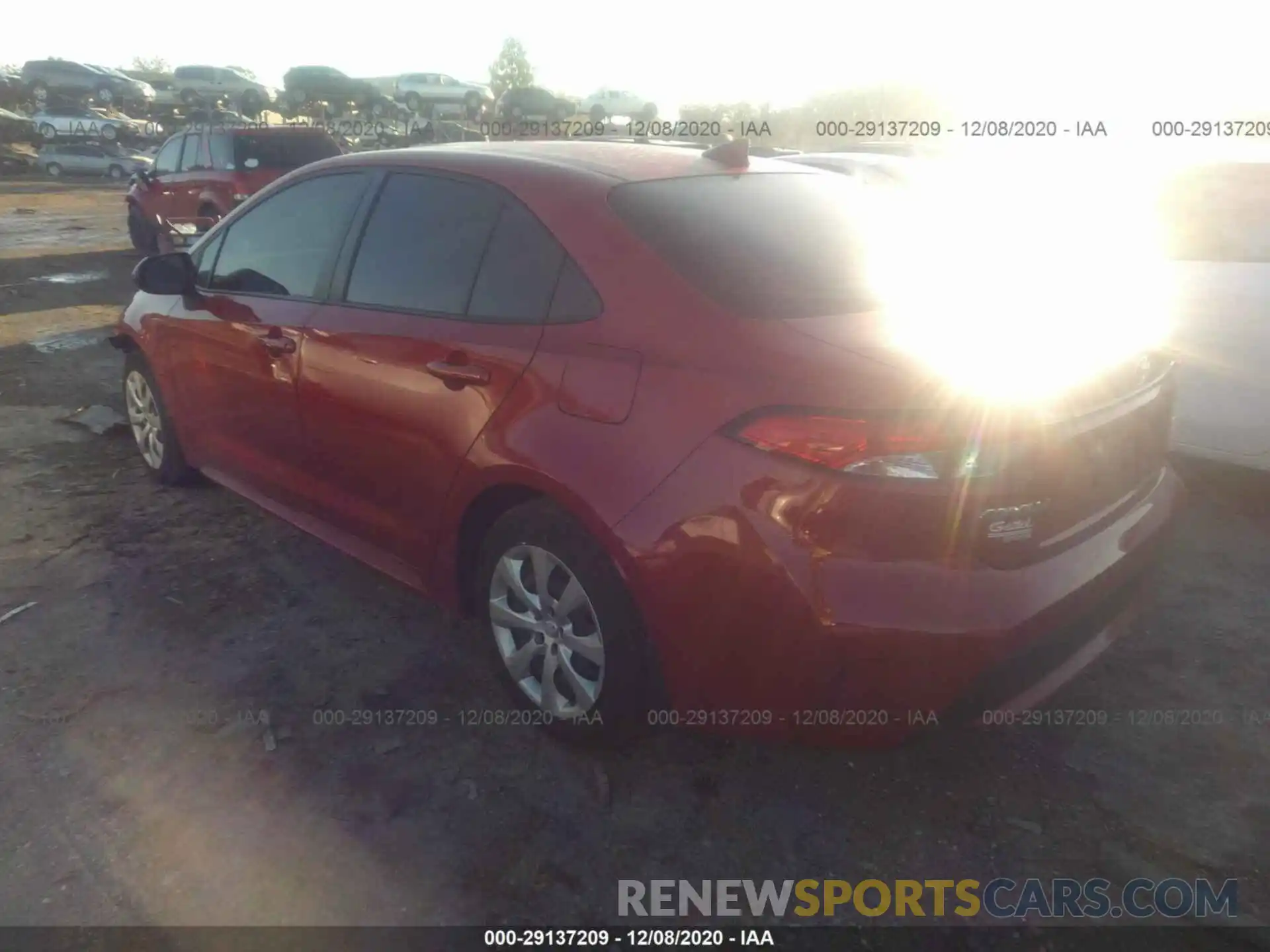 3 Photograph of a damaged car JTDEPRAE6LJ080550 TOYOTA COROLLA 2020