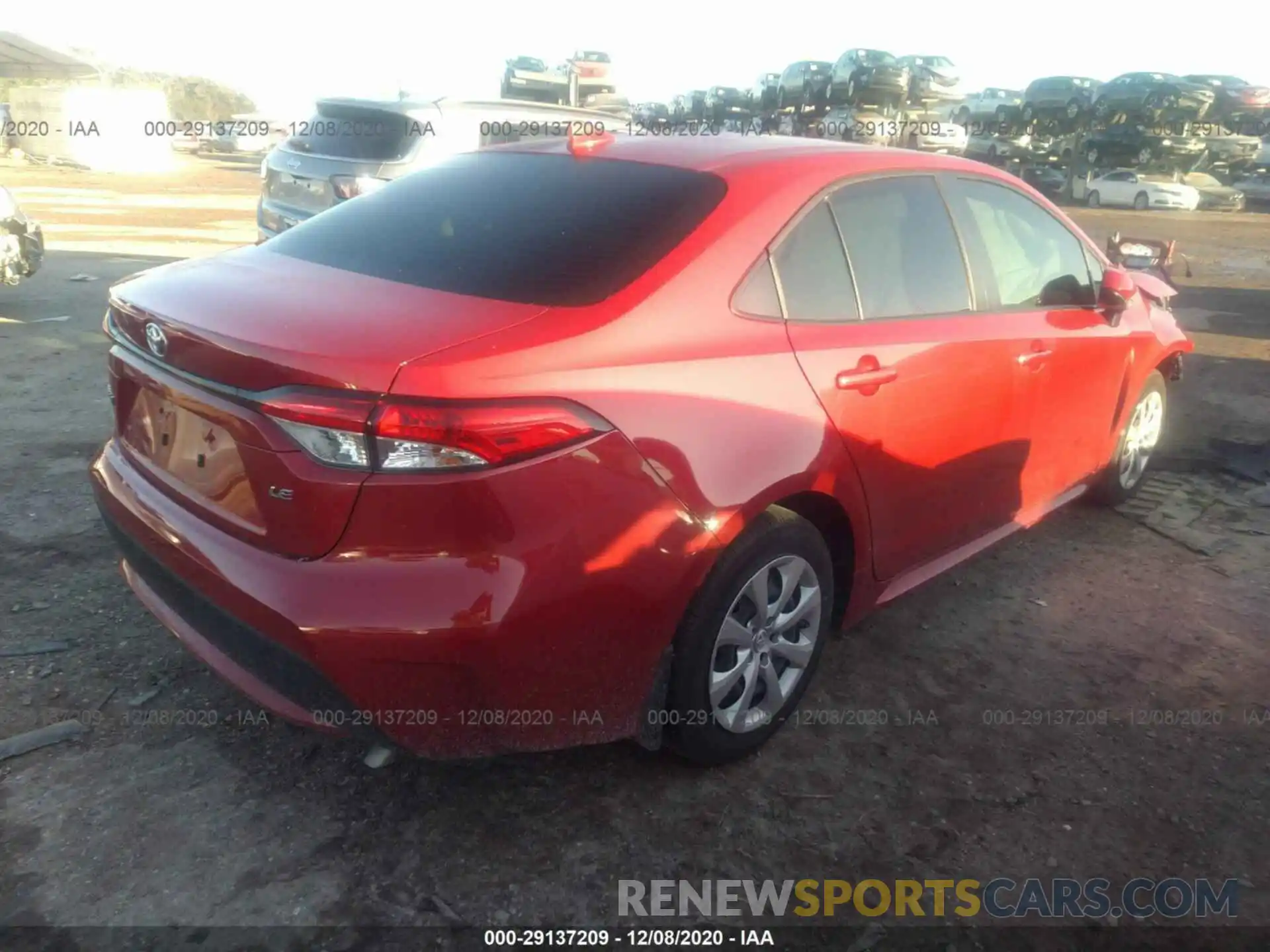 4 Photograph of a damaged car JTDEPRAE6LJ080550 TOYOTA COROLLA 2020