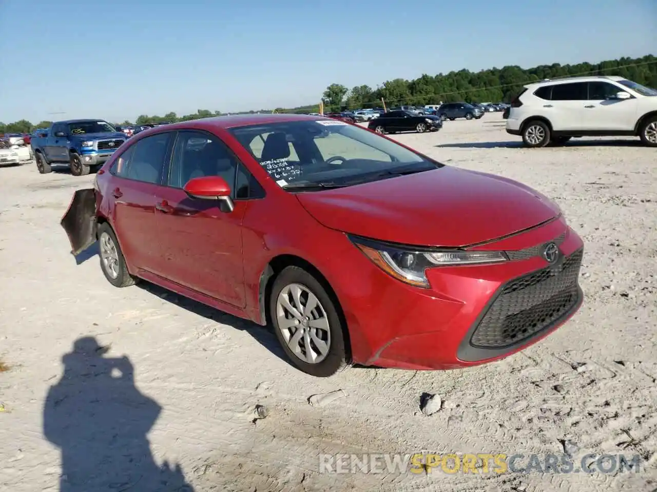 1 Photograph of a damaged car JTDEPRAE6LJ080614 TOYOTA COROLLA 2020