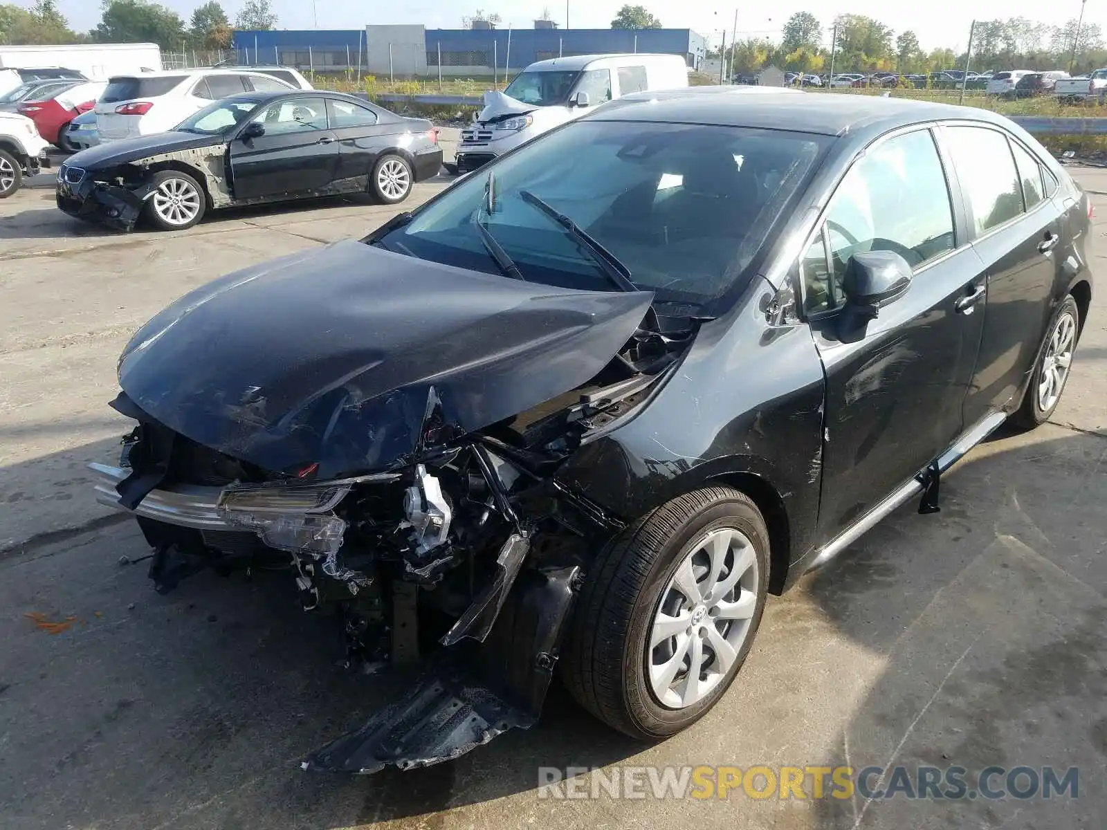 2 Photograph of a damaged car JTDEPRAE6LJ081357 TOYOTA COROLLA 2020