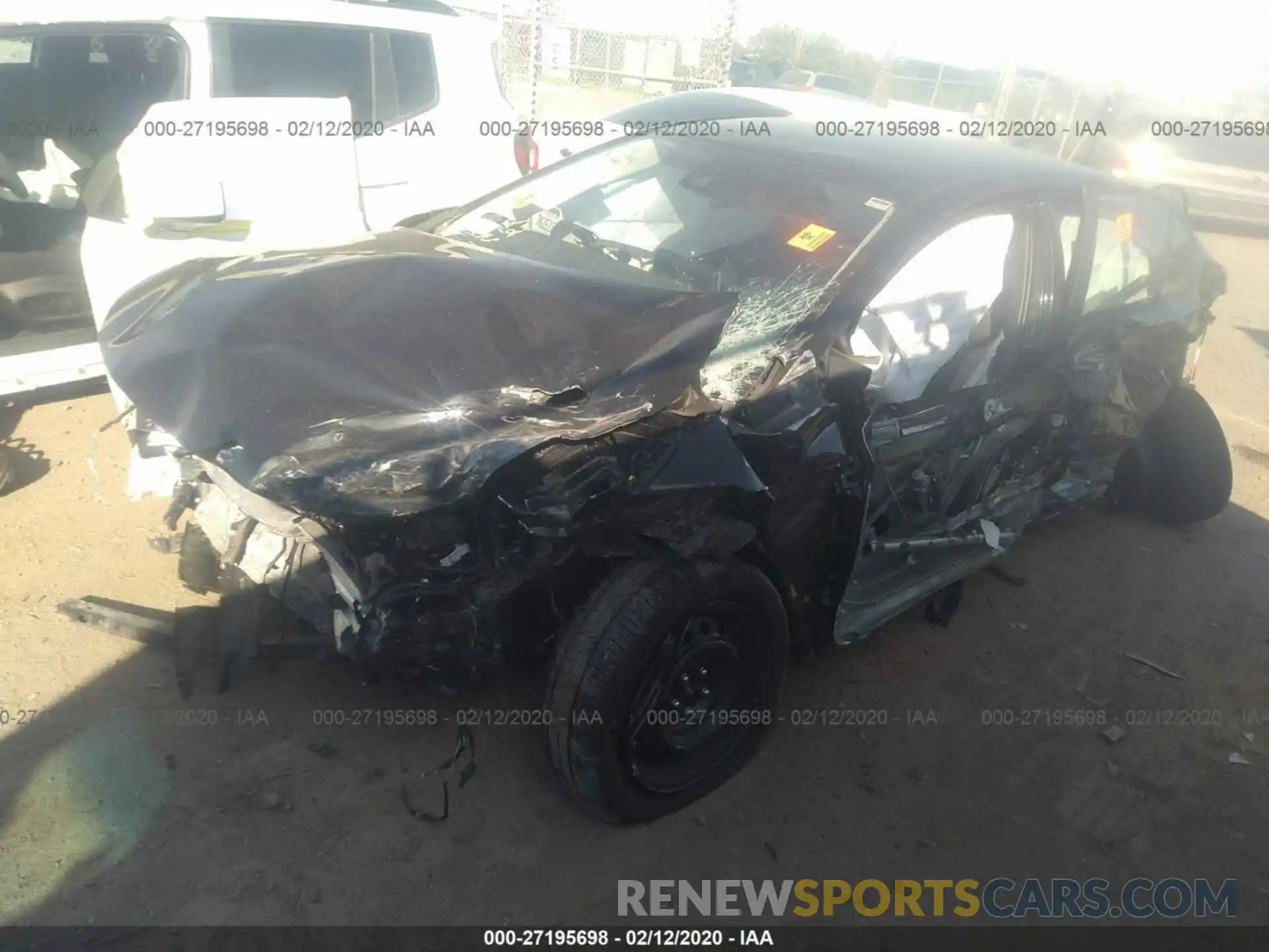 2 Photograph of a damaged car JTDEPRAE6LJ081374 TOYOTA COROLLA 2020