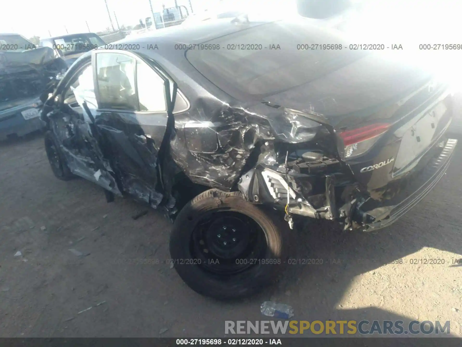 3 Photograph of a damaged car JTDEPRAE6LJ081374 TOYOTA COROLLA 2020