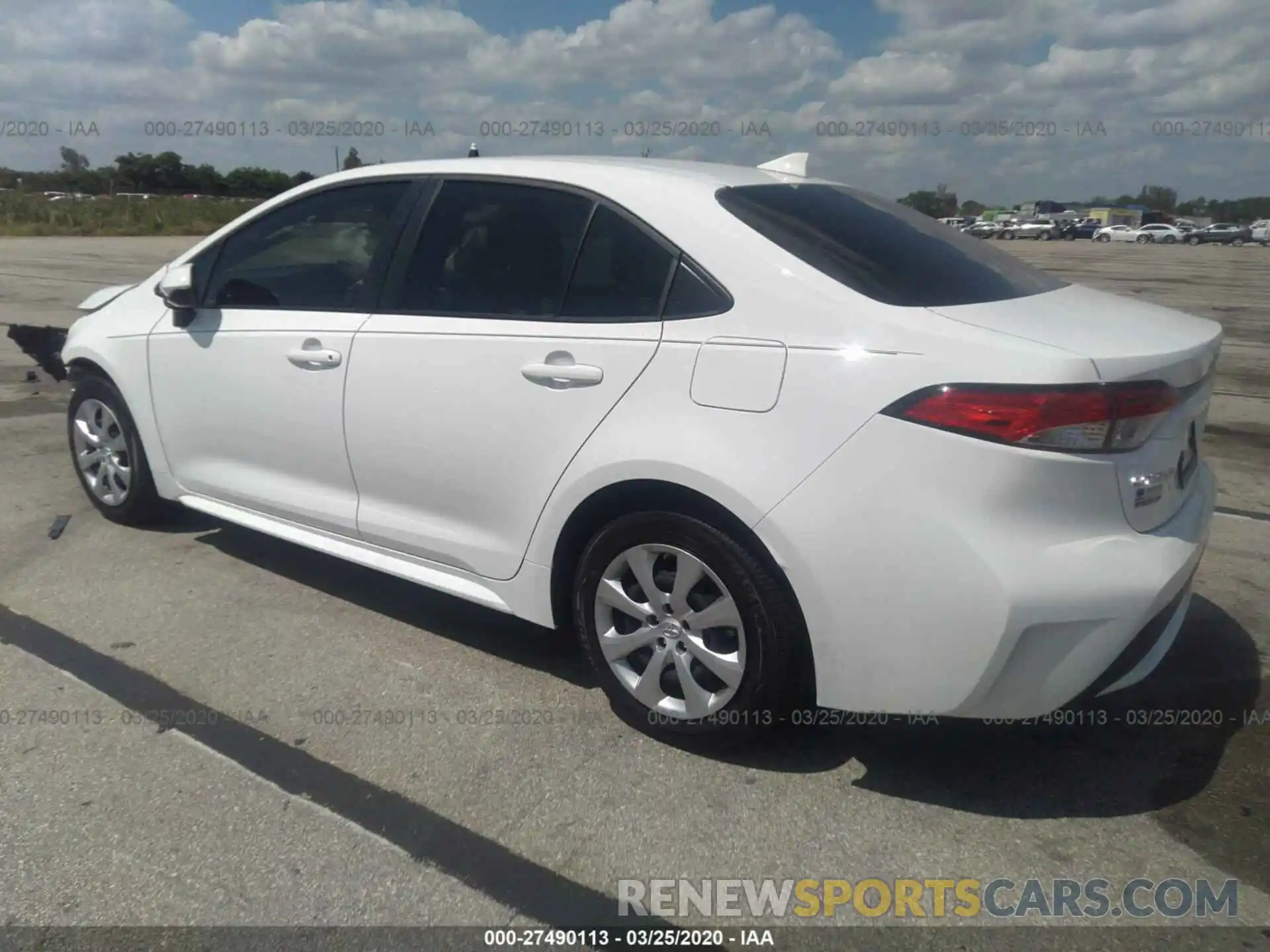 3 Photograph of a damaged car JTDEPRAE6LJ082055 TOYOTA COROLLA 2020