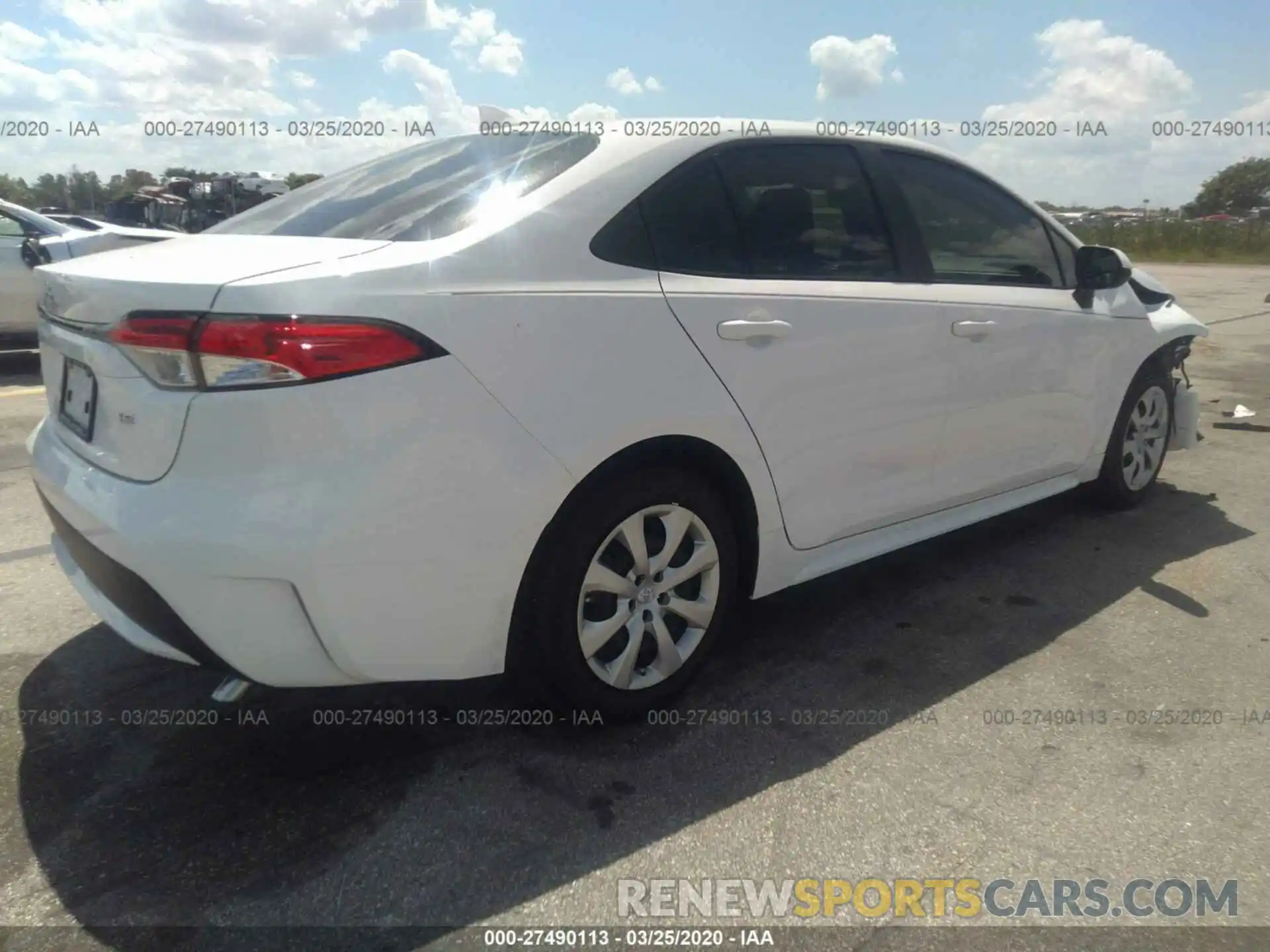 4 Photograph of a damaged car JTDEPRAE6LJ082055 TOYOTA COROLLA 2020