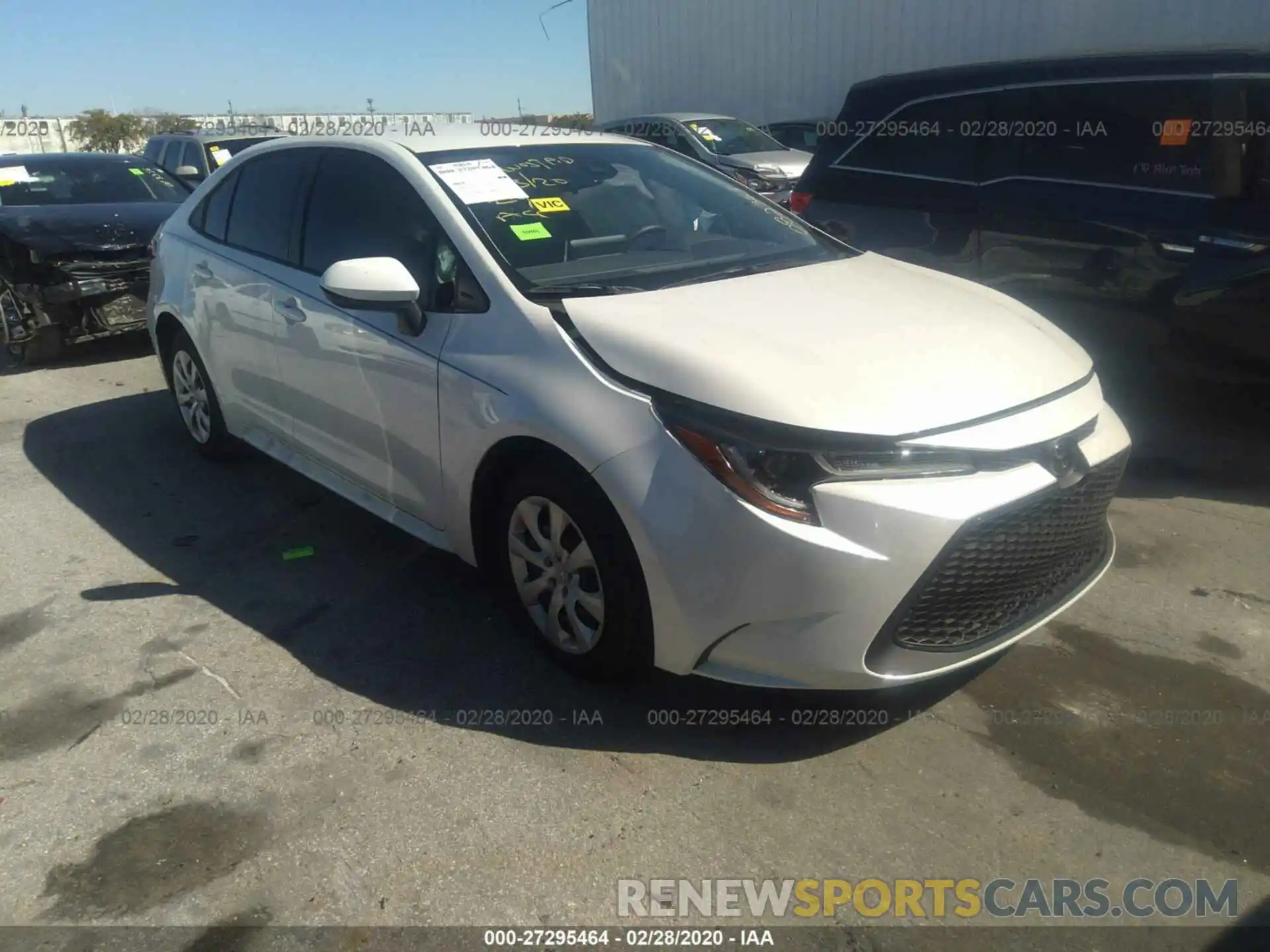 1 Photograph of a damaged car JTDEPRAE6LJ082363 TOYOTA COROLLA 2020