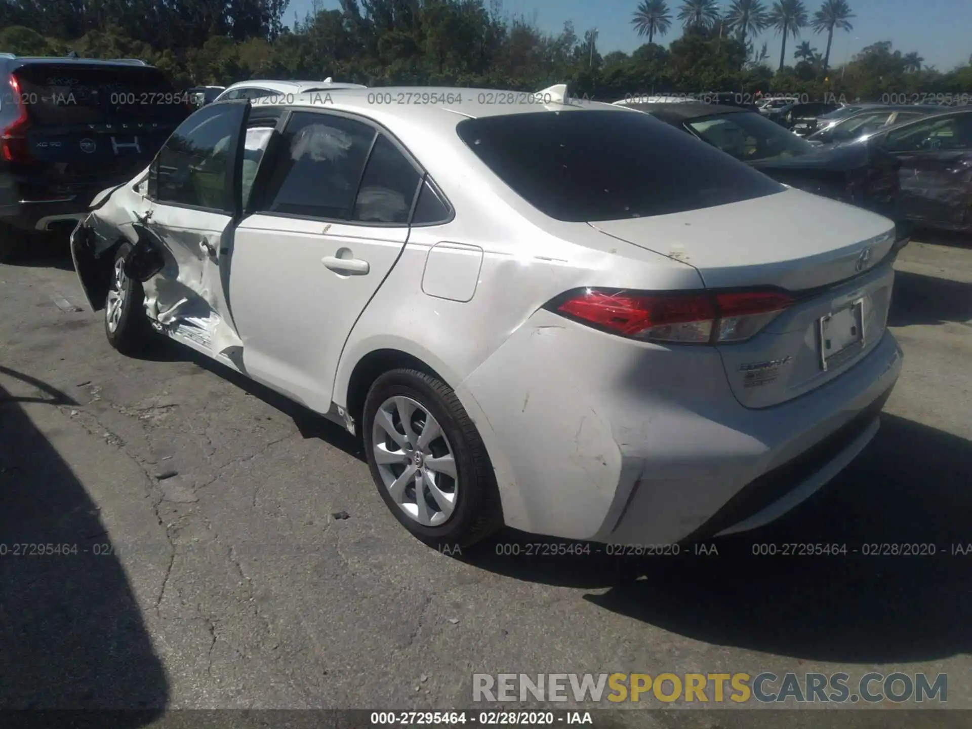 3 Photograph of a damaged car JTDEPRAE6LJ082363 TOYOTA COROLLA 2020