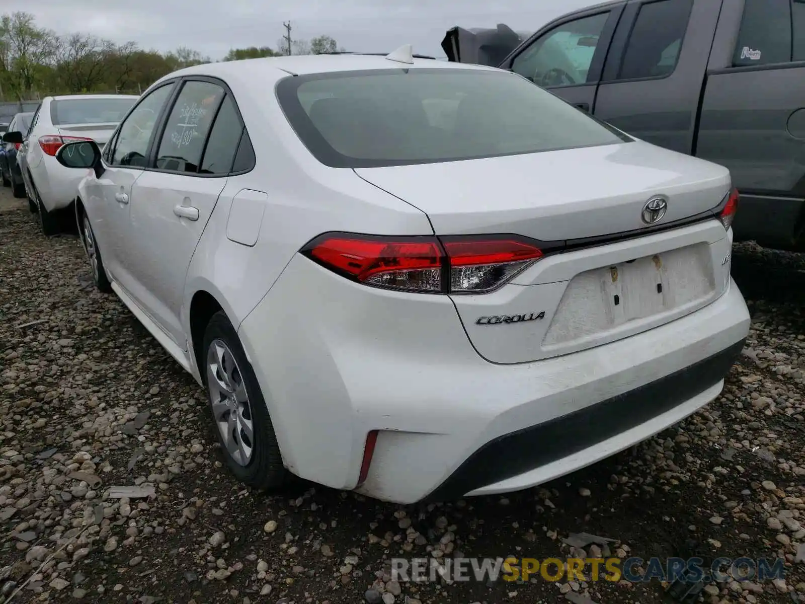 3 Photograph of a damaged car JTDEPRAE6LJ082914 TOYOTA COROLLA 2020