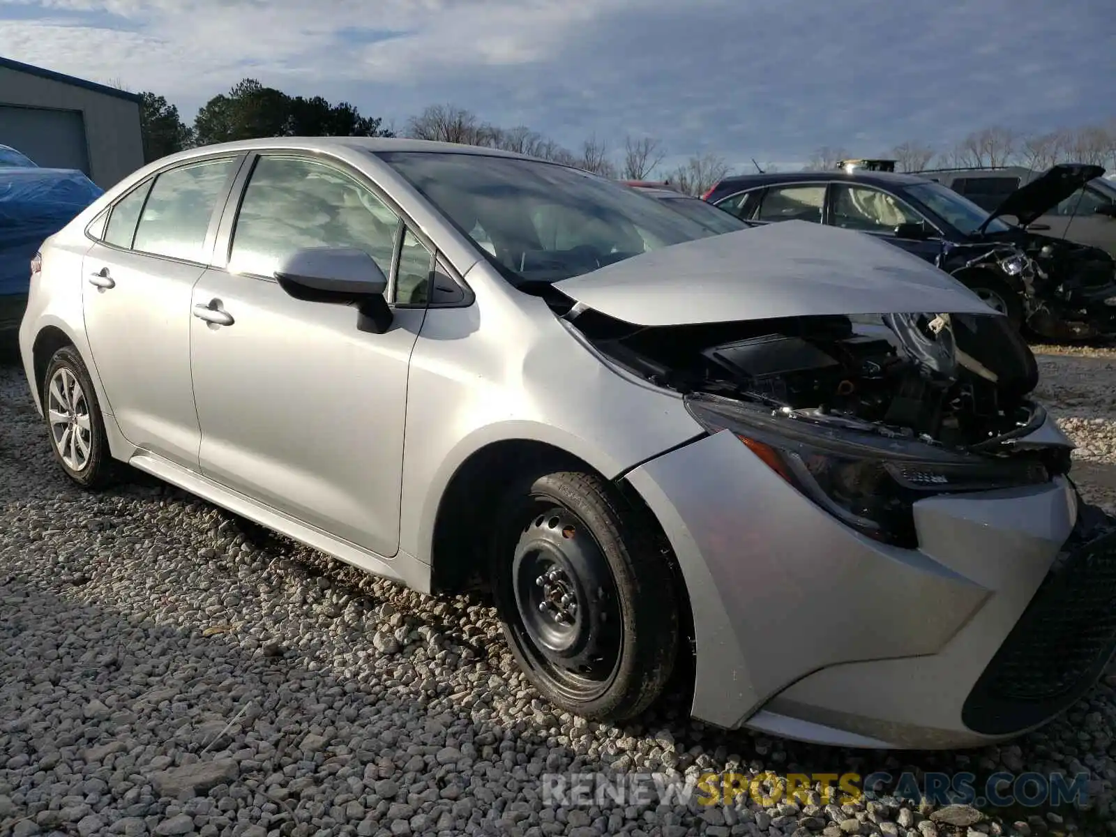 1 Photograph of a damaged car JTDEPRAE6LJ083030 TOYOTA COROLLA 2020