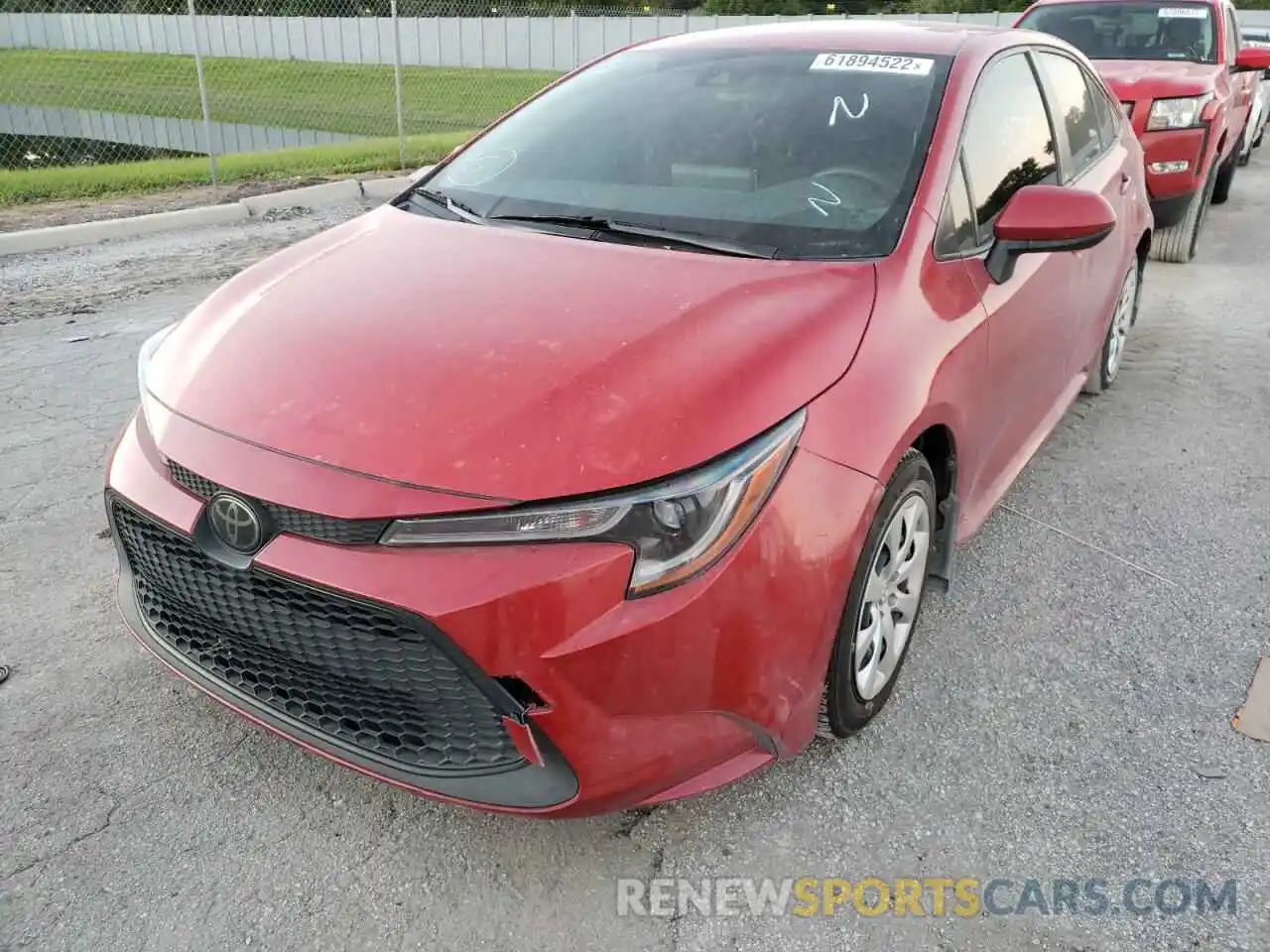 2 Photograph of a damaged car JTDEPRAE6LJ083111 TOYOTA COROLLA 2020