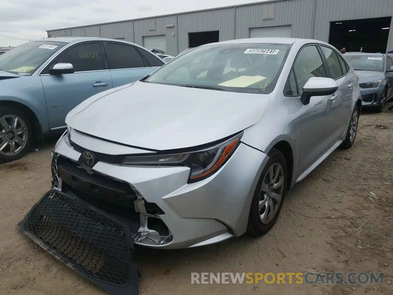 2 Photograph of a damaged car JTDEPRAE6LJ083190 TOYOTA COROLLA 2020