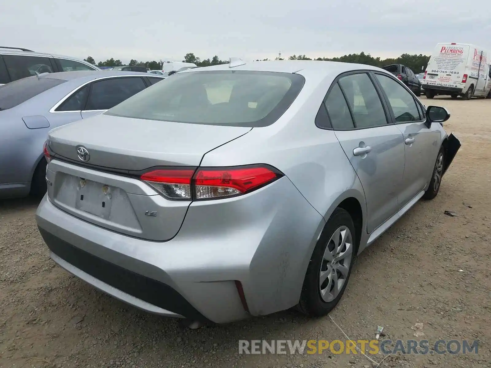 4 Photograph of a damaged car JTDEPRAE6LJ083190 TOYOTA COROLLA 2020