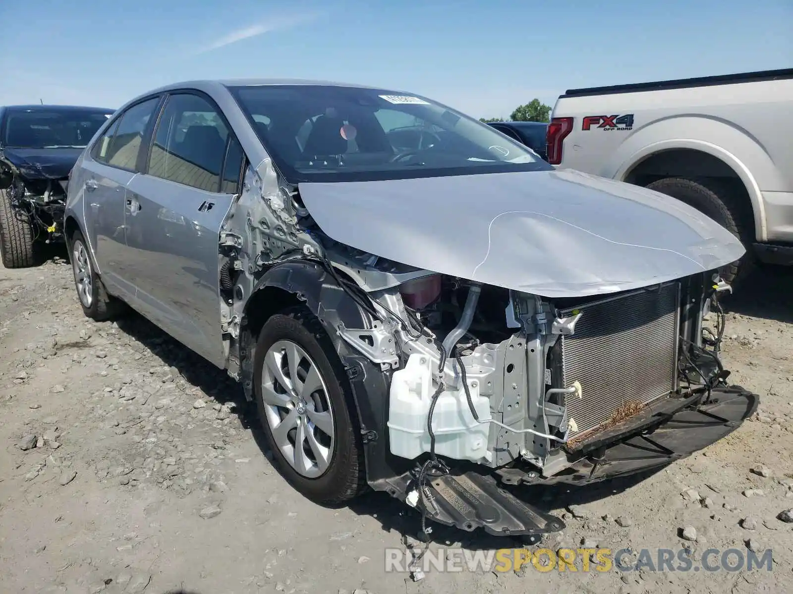 1 Photograph of a damaged car JTDEPRAE6LJ083397 TOYOTA COROLLA 2020